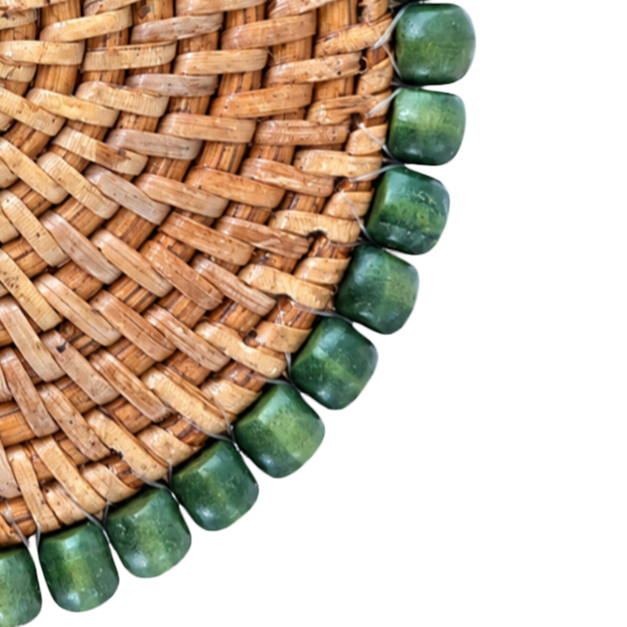 MEJA | The Safari Beaded Coaster - Forest