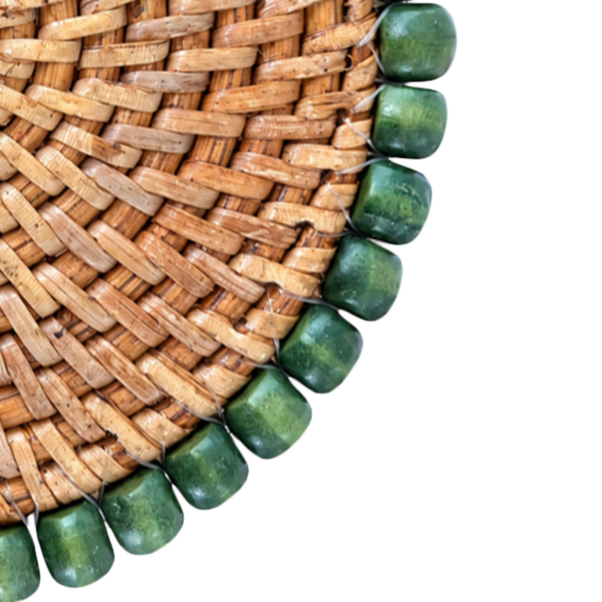 MEJA | The Safari Beaded Coaster - Forest