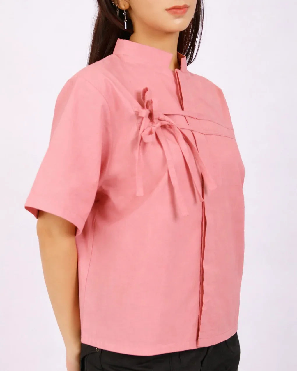 RAFFLES PRIVATO | MAL Mandarin Collar Boxy Shirt