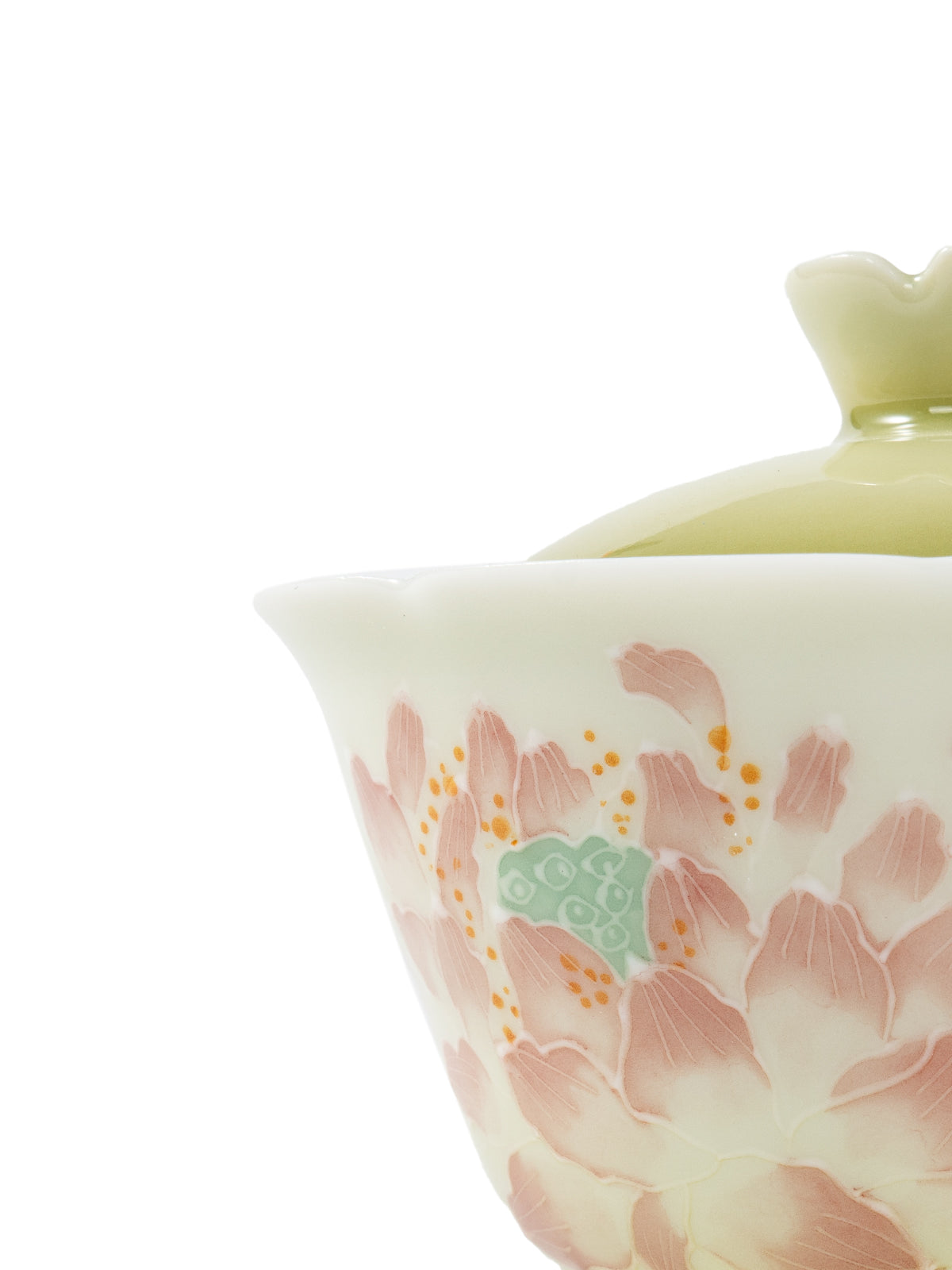 CRAFILAB | Lotus & Tall Foot Floral Lid Bowl