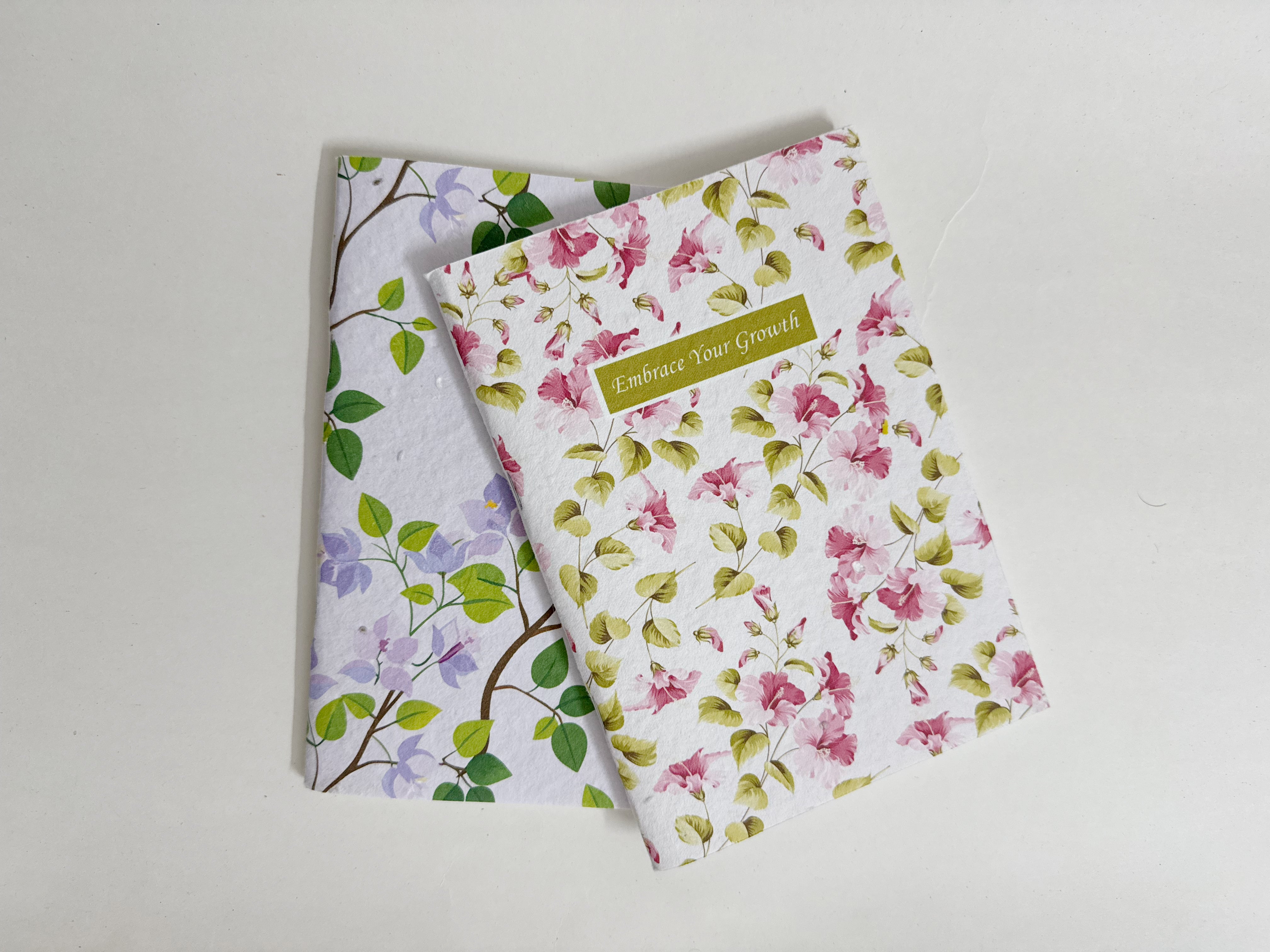 PURPLE AND PURE | Plantable Notebook Gift Set - Hibiscus Bloom