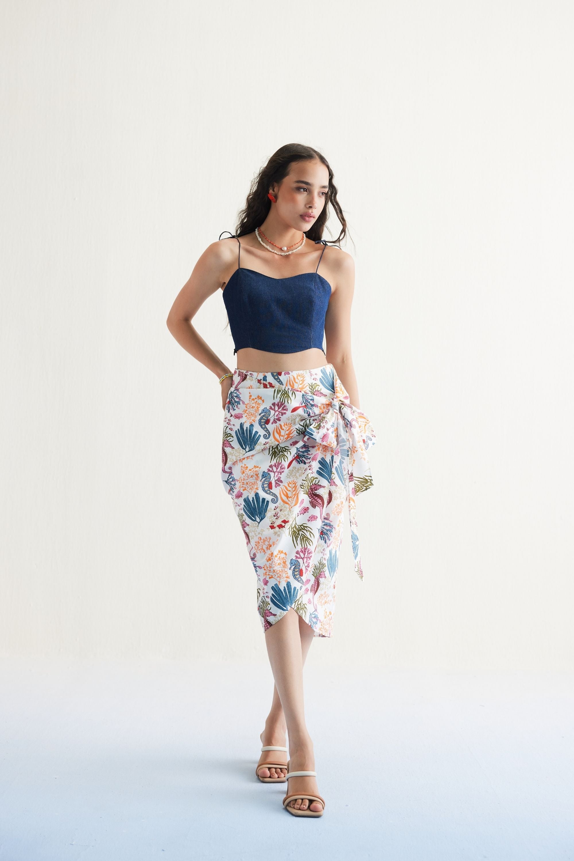 SUI | Blooming Reef Organic Cotton Wrap Skirt