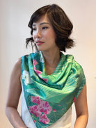 BINARY STYLE | Botanic Oasis By The Bay Silk Scarf