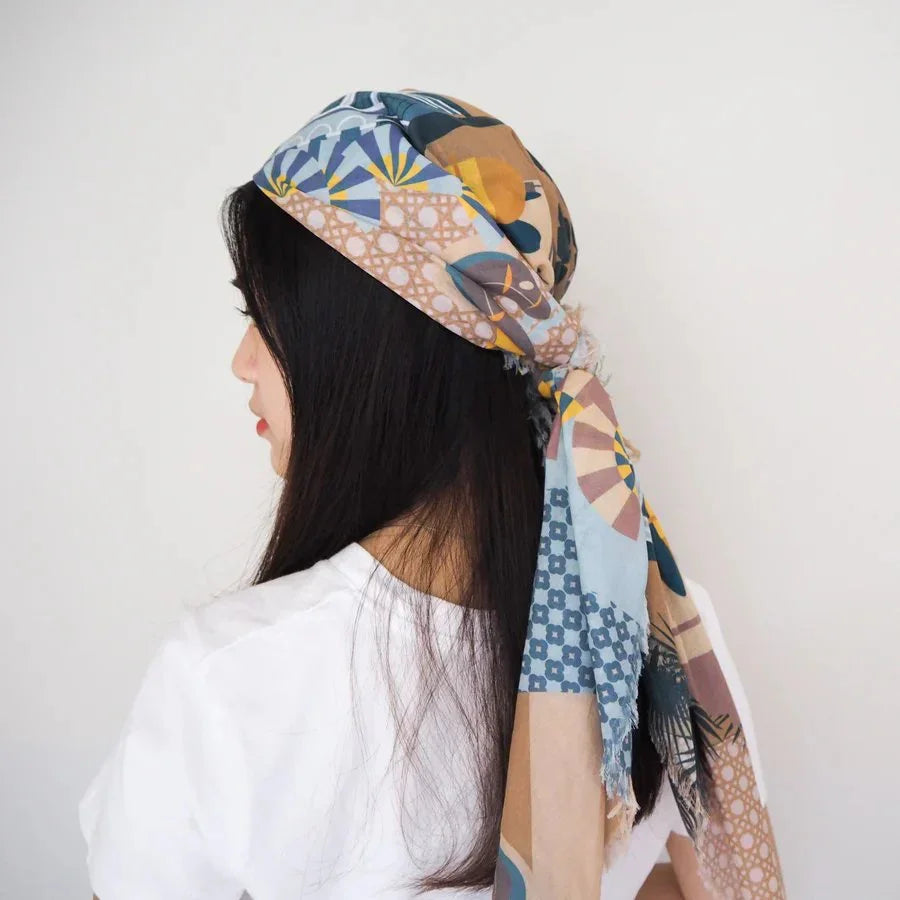 BINARY STYLE | Enchanted Kampong Glam 115x115cm Square Scarf