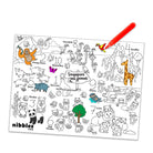 NOM | Nibbles by Nom SG Zoo Silicone Colouring Mat