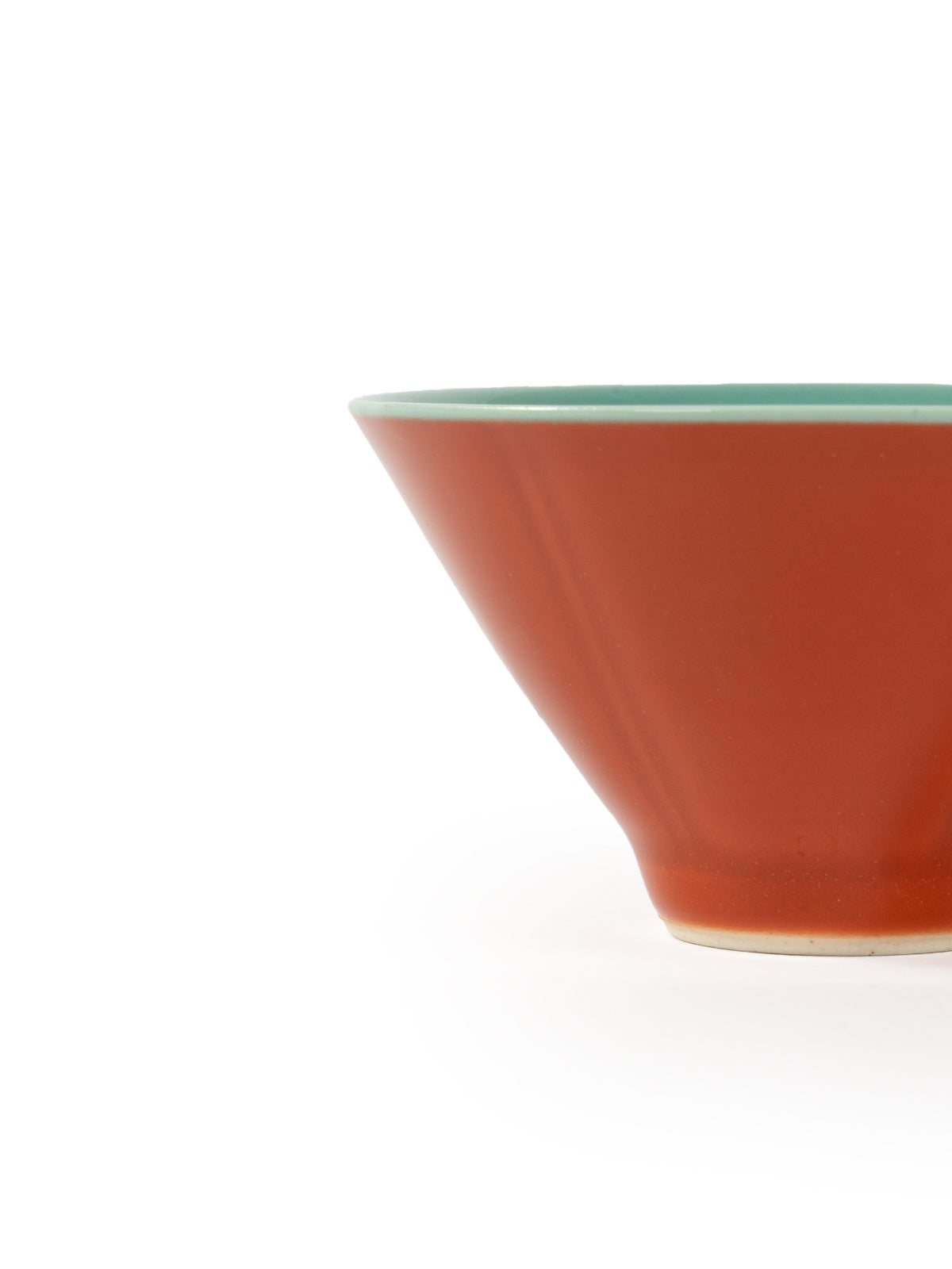 CRAFILAB | Brick Red & Turquoise Bamboo Hat Tea Cup