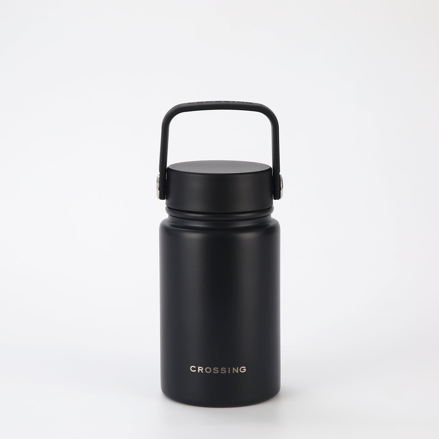 CROSSING | 400ml Urban Ceramic S/S Insulated Flat Cap Bottle With Handle