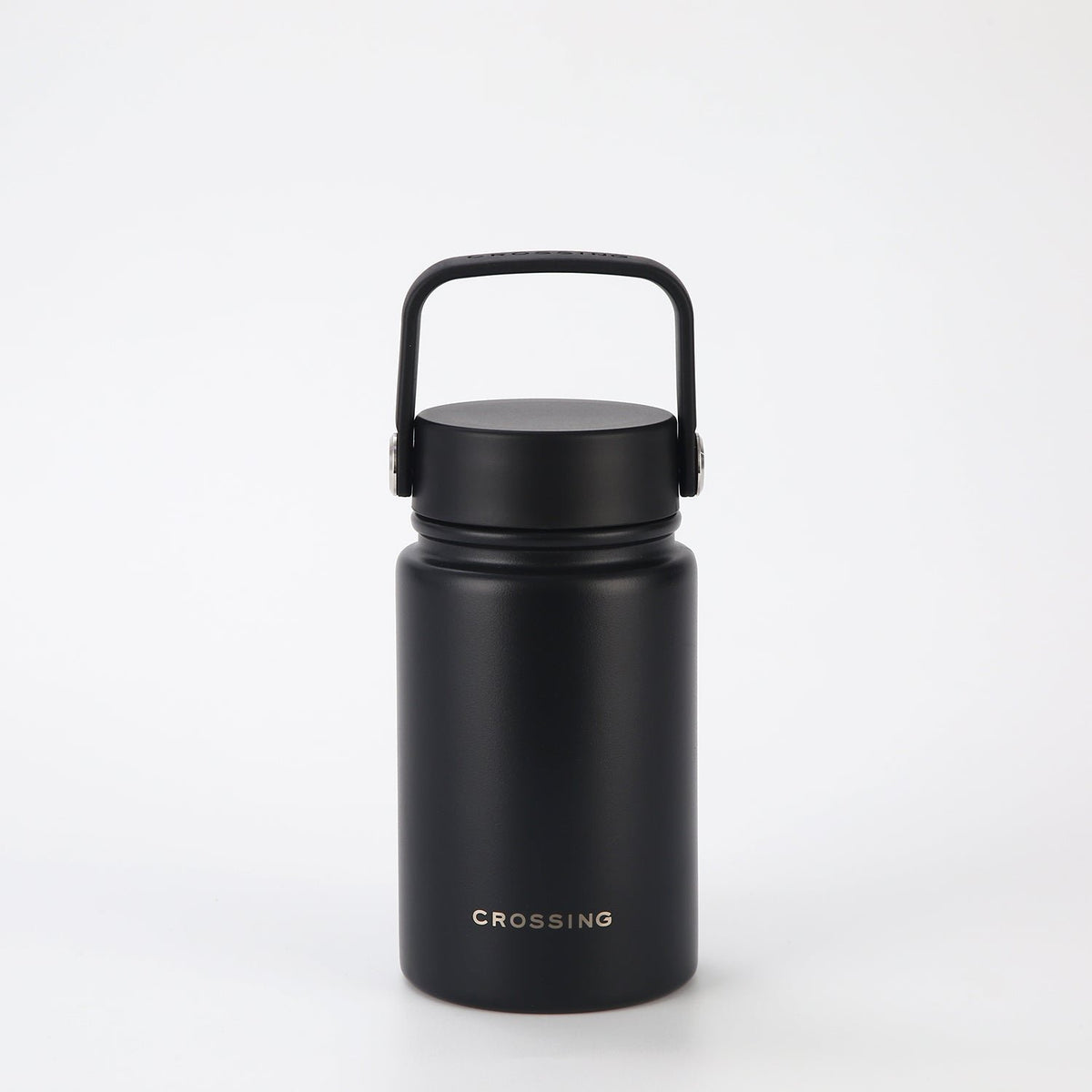 CROSSING | 400ml Urban Ceramic S/S Insulated Flat Cap Bottle With Handle