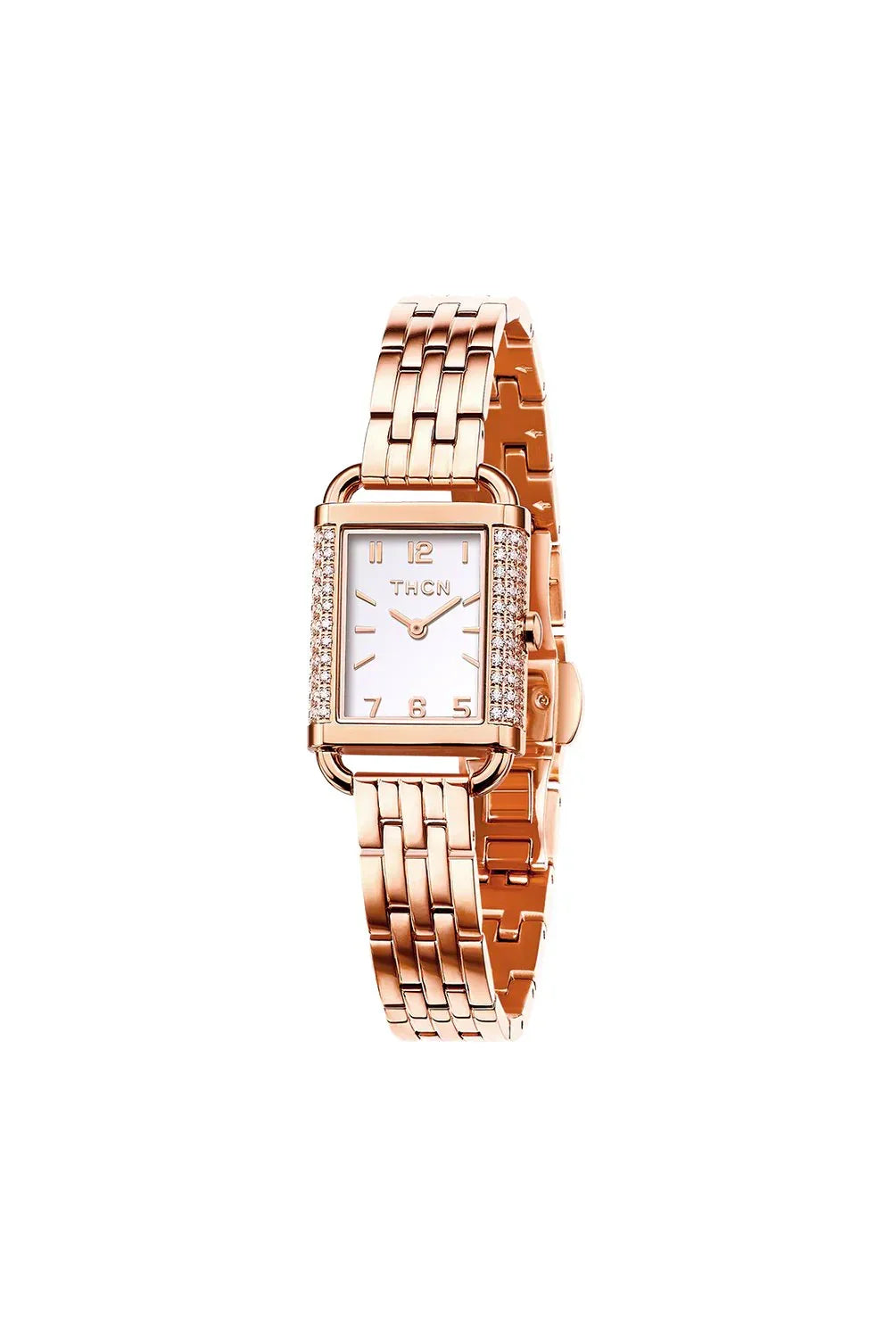 BLACK BY BLUE BRAVE | THCN H· I Eggshell White Dial Rose Gold Bracelet Watch