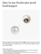 New Yorker Freshwater Pearl Earrings WE00138 - PEARLY LUSTRE