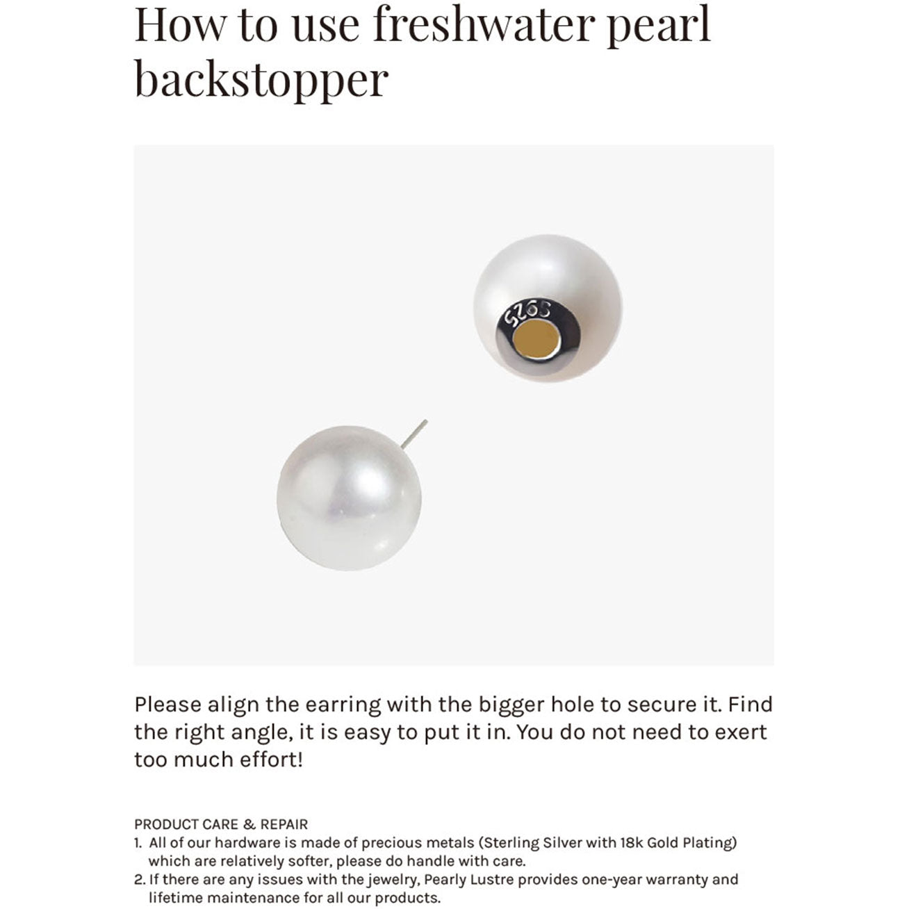 New Yorker Freshwater Pearl Earrings WE00166 - PEARLY LUSTRE