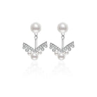 Elegant Freshwater Pearl Earrings WE00058 - PEARLY LUSTRE