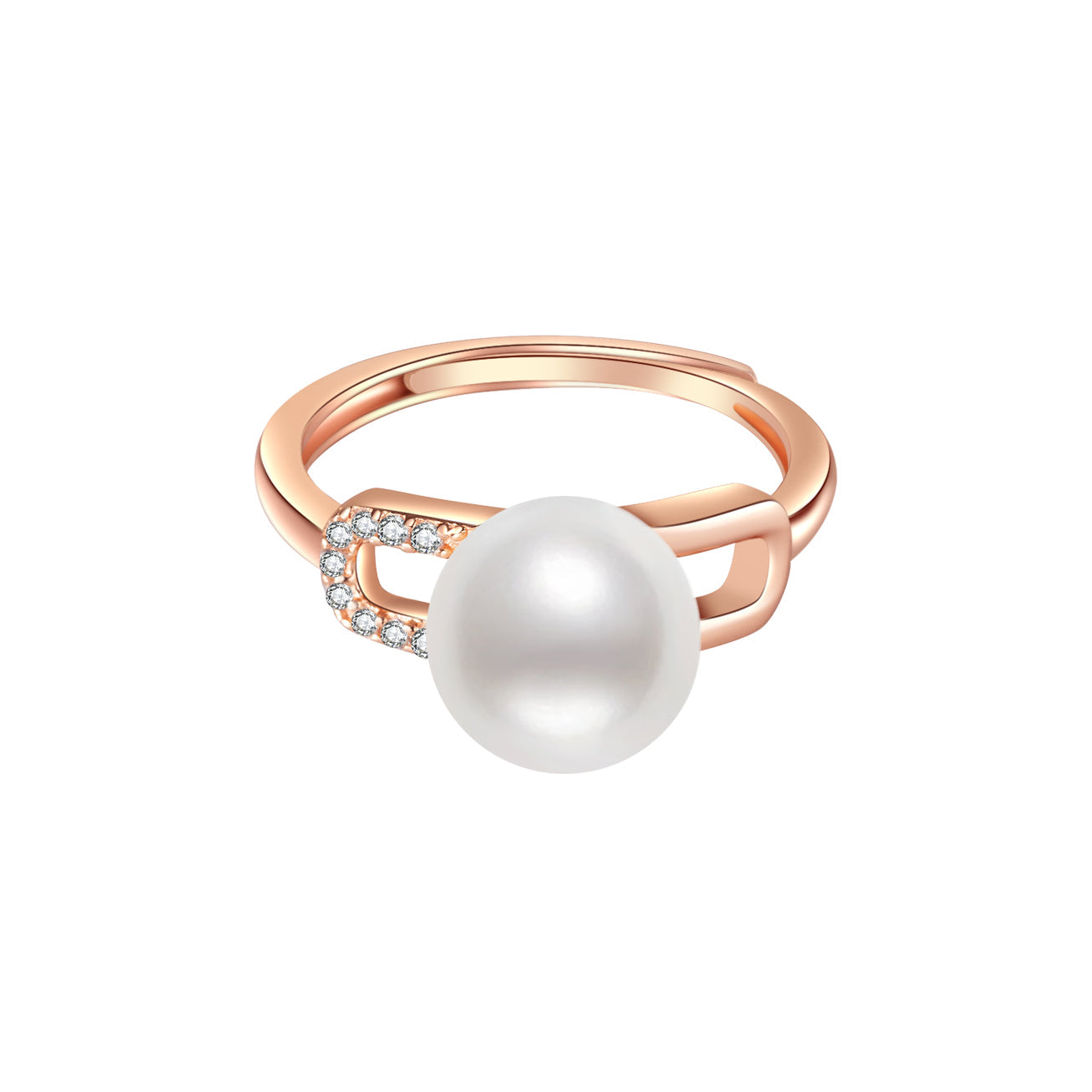 New Yorker Freshwater Pearl Ring WR00071 - PEARLY LUSTRE