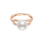 New Yorker Freshwater Pearl Ring WR00071 - PEARLY LUSTRE