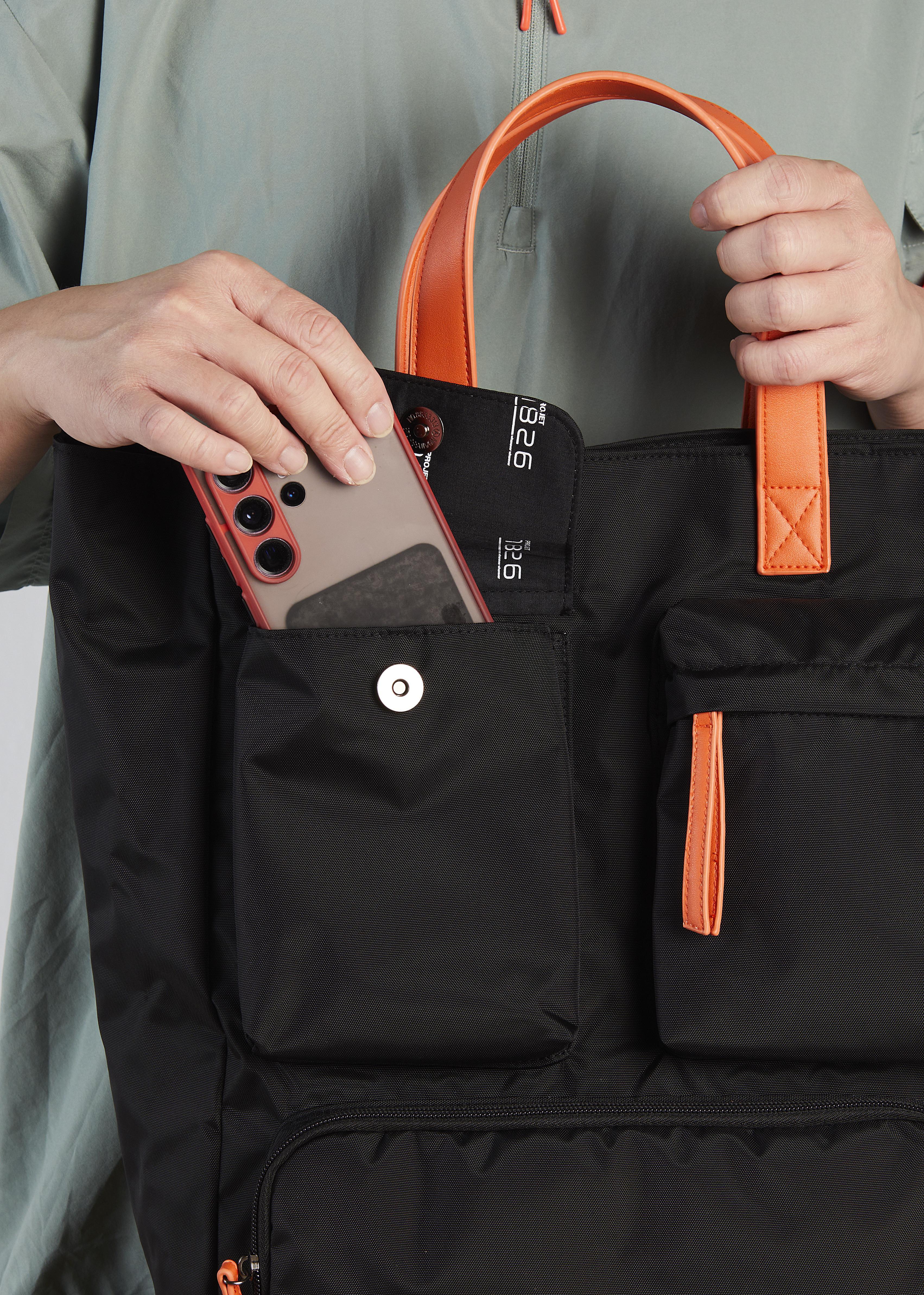 PROJET1826 | CAEDMON Multipockets Tote Bag Black