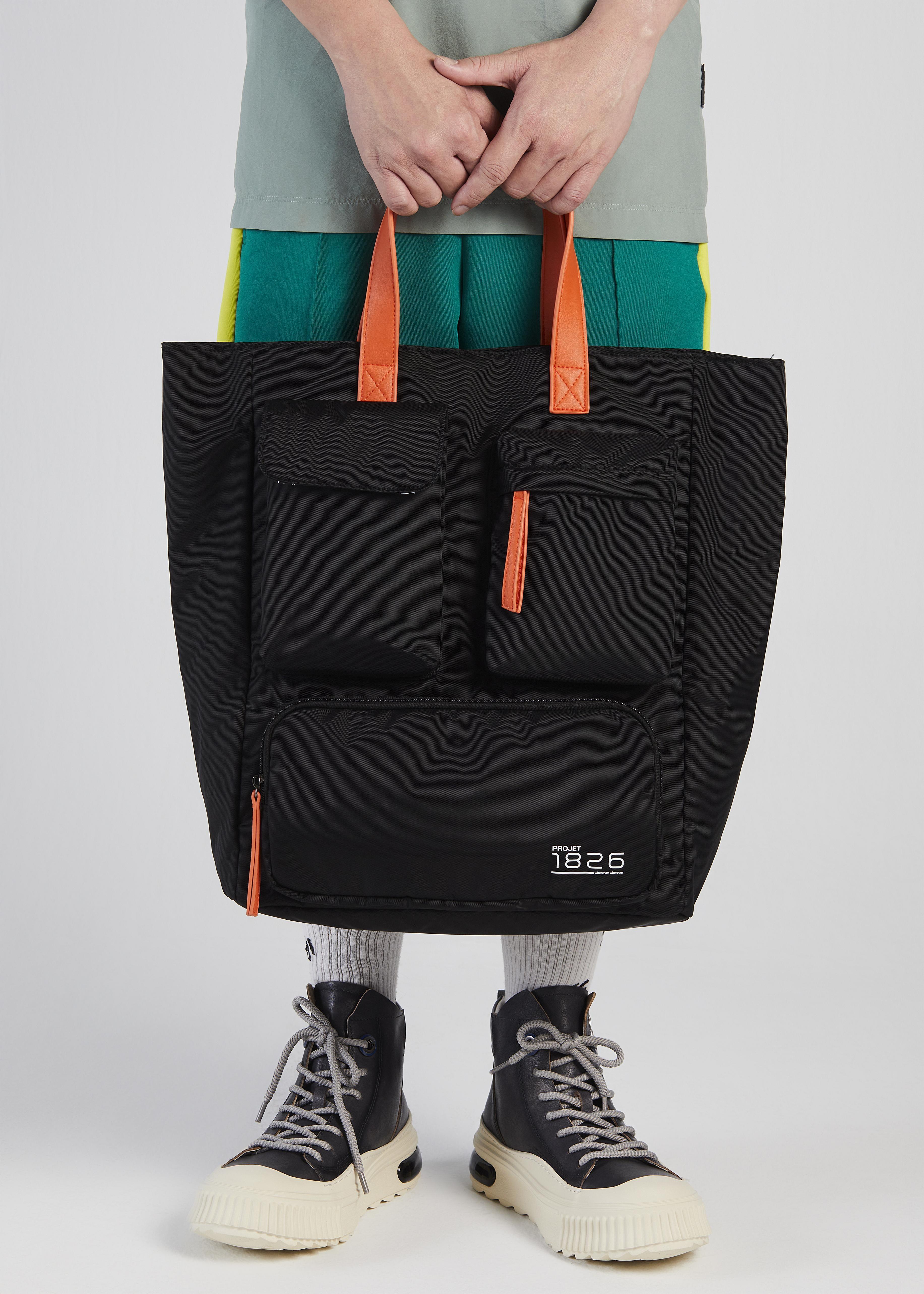 PROJET1826 | CAEDMON Multipockets Tote Bag Black