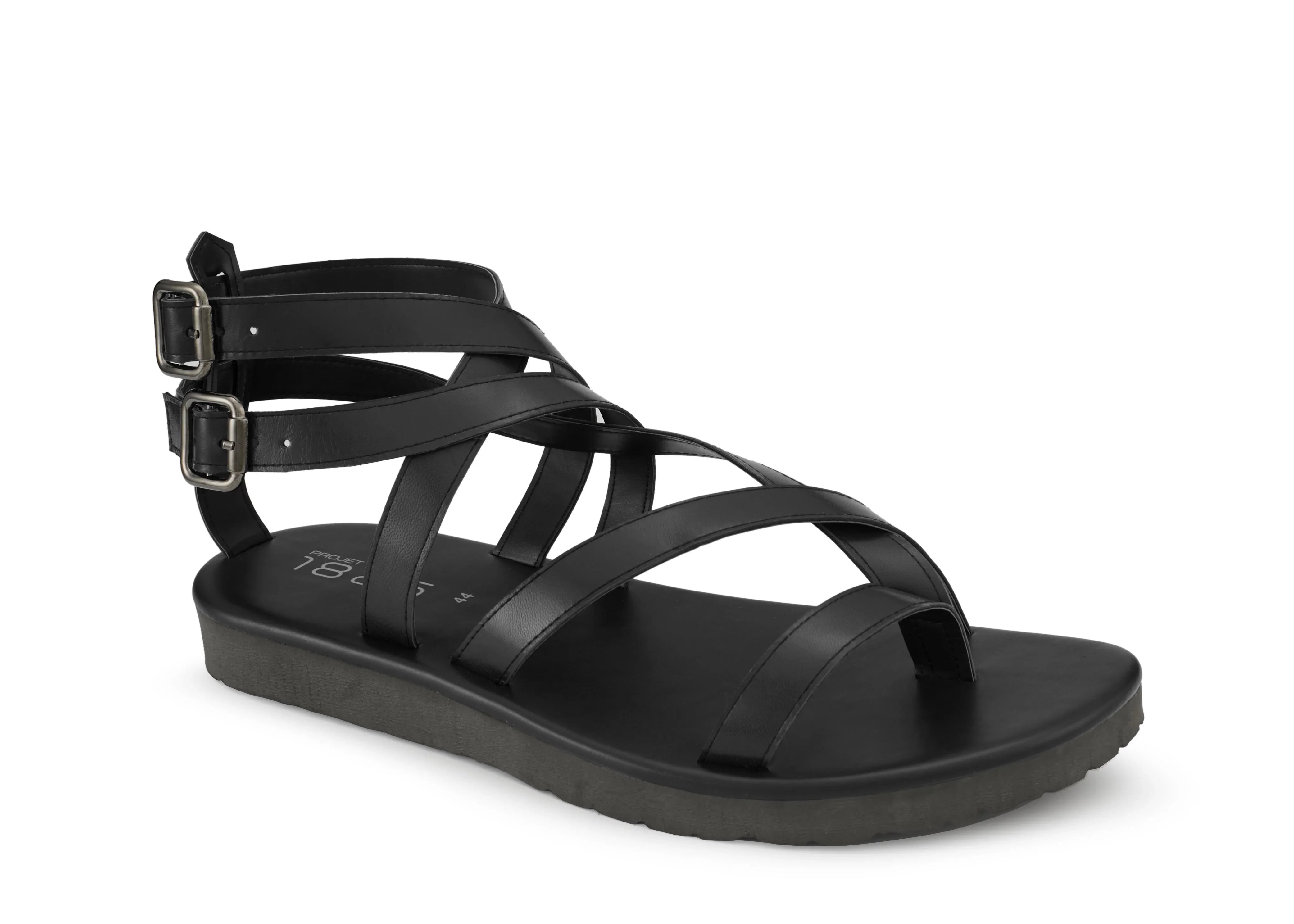 PROJET1826 | ELIAM Leather Sandal Black