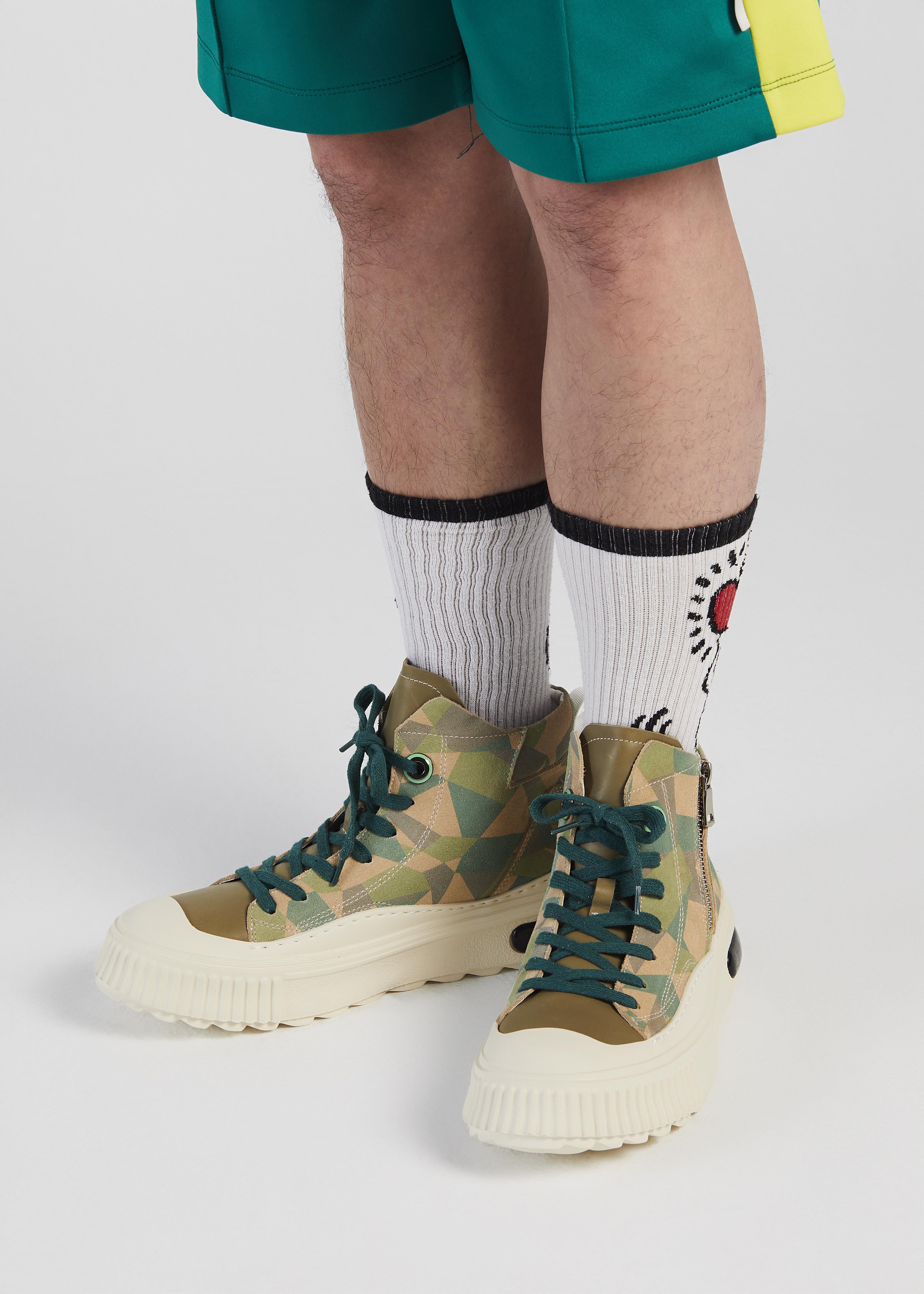 PROJET1826 | FARRELL Mid Cut Leather Sneaker Green