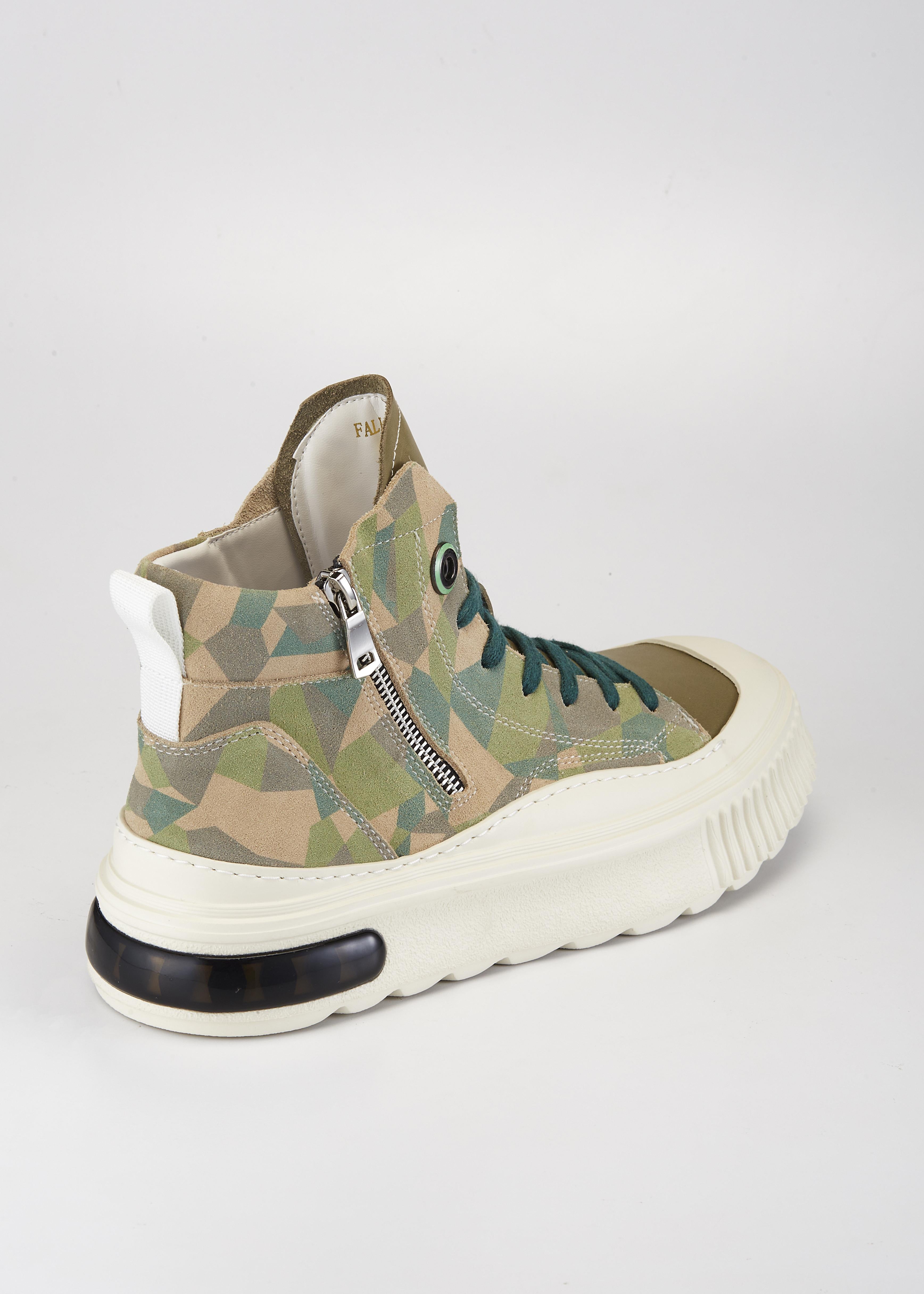 PROJET1826 | FARRELL Mid Cut Leather Sneaker Green