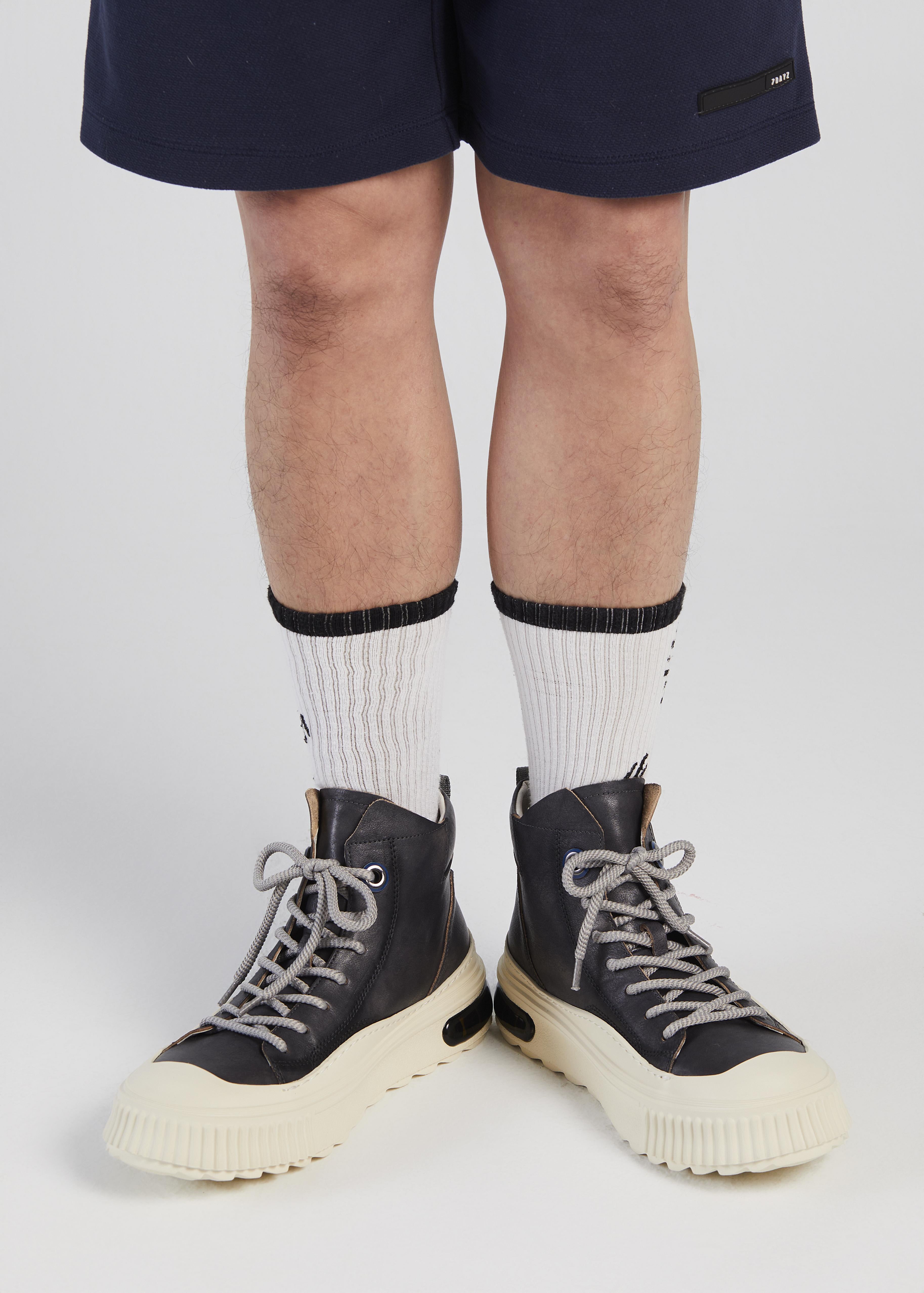 PROJET1826 | FARRELL Mid Cut Leather Sneaker Grey