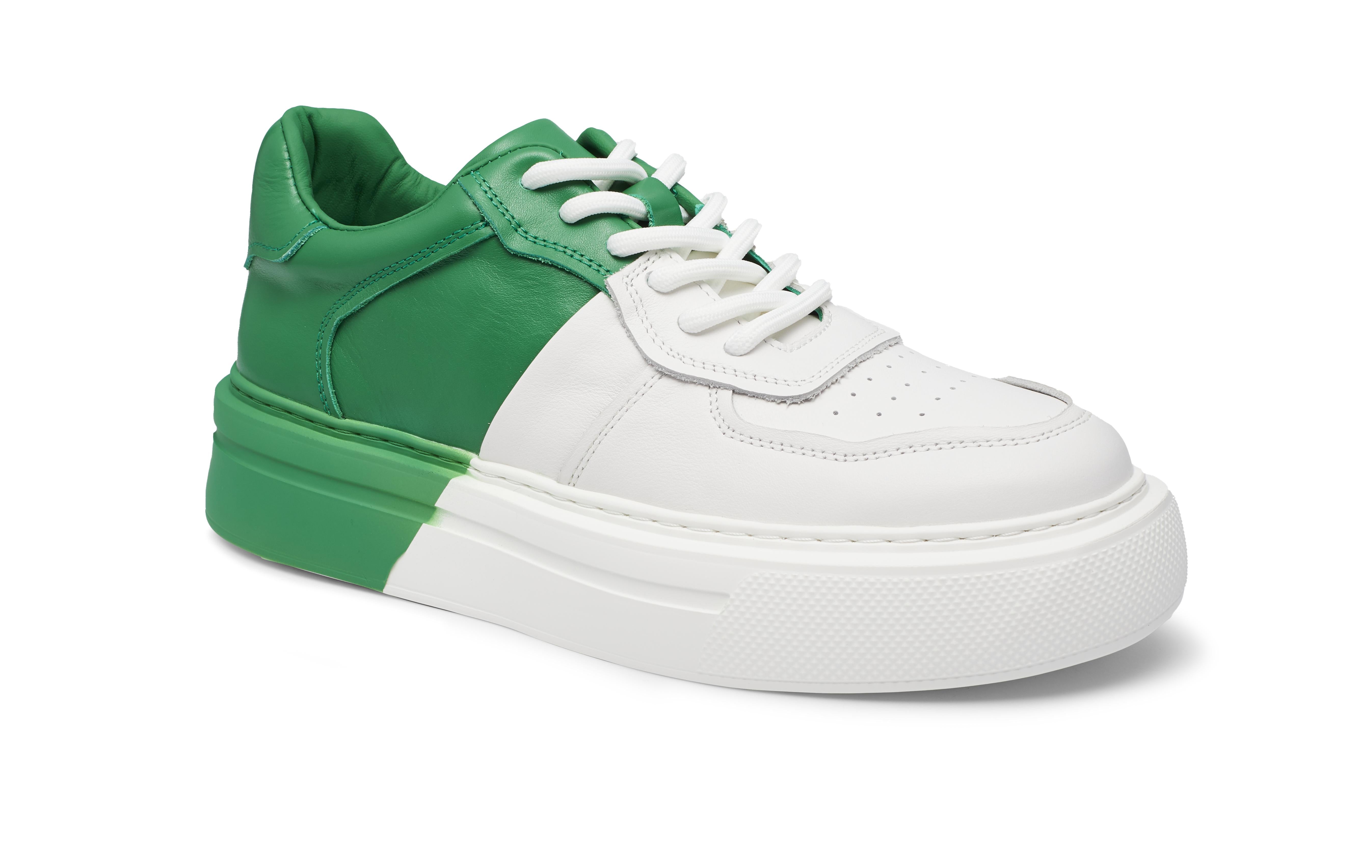 PROJET1826 | FERGIE Dual Colour Leather Sneaker Green