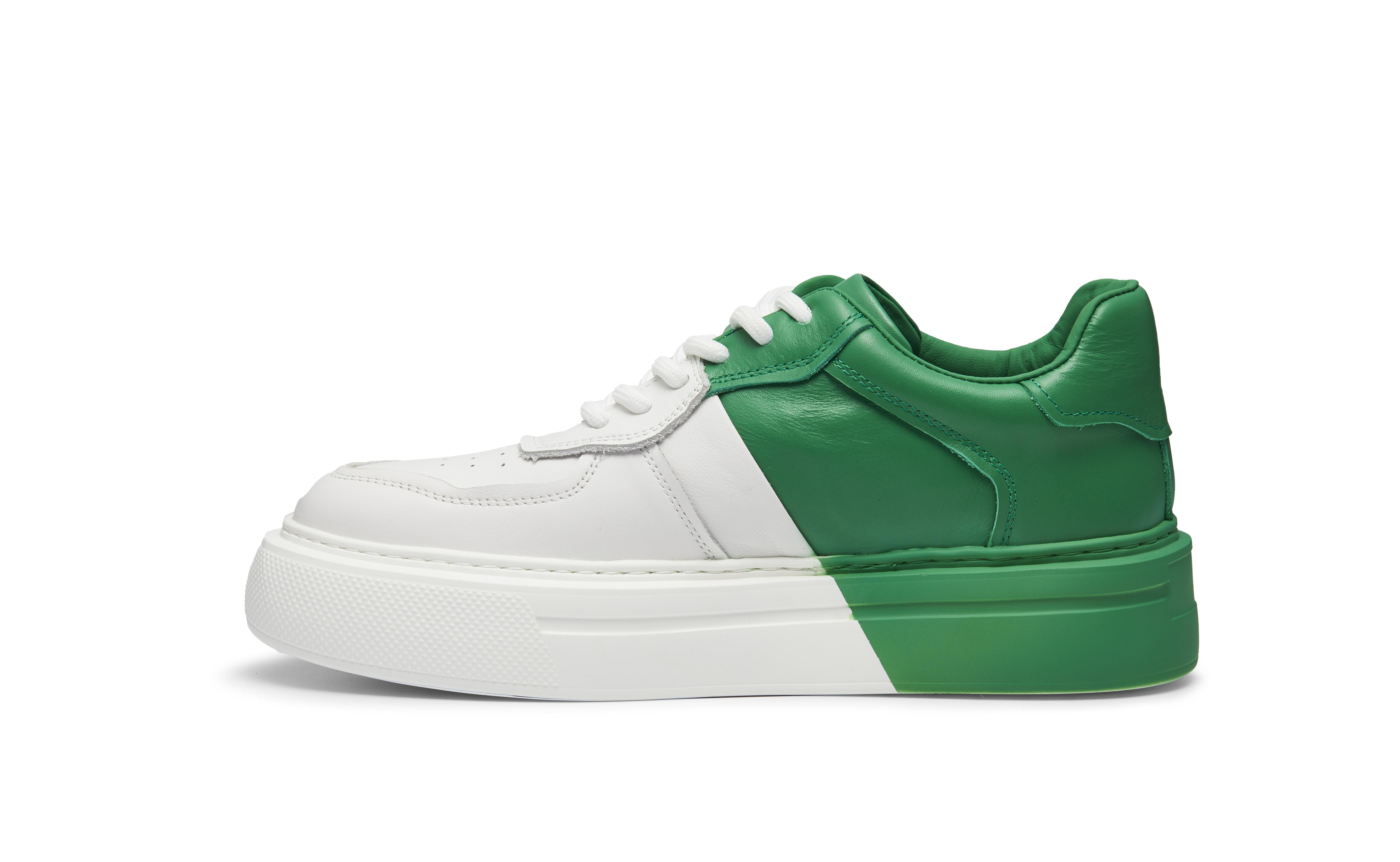 PROJET1826 | FERGIE Dual Colour Leather Sneaker Green