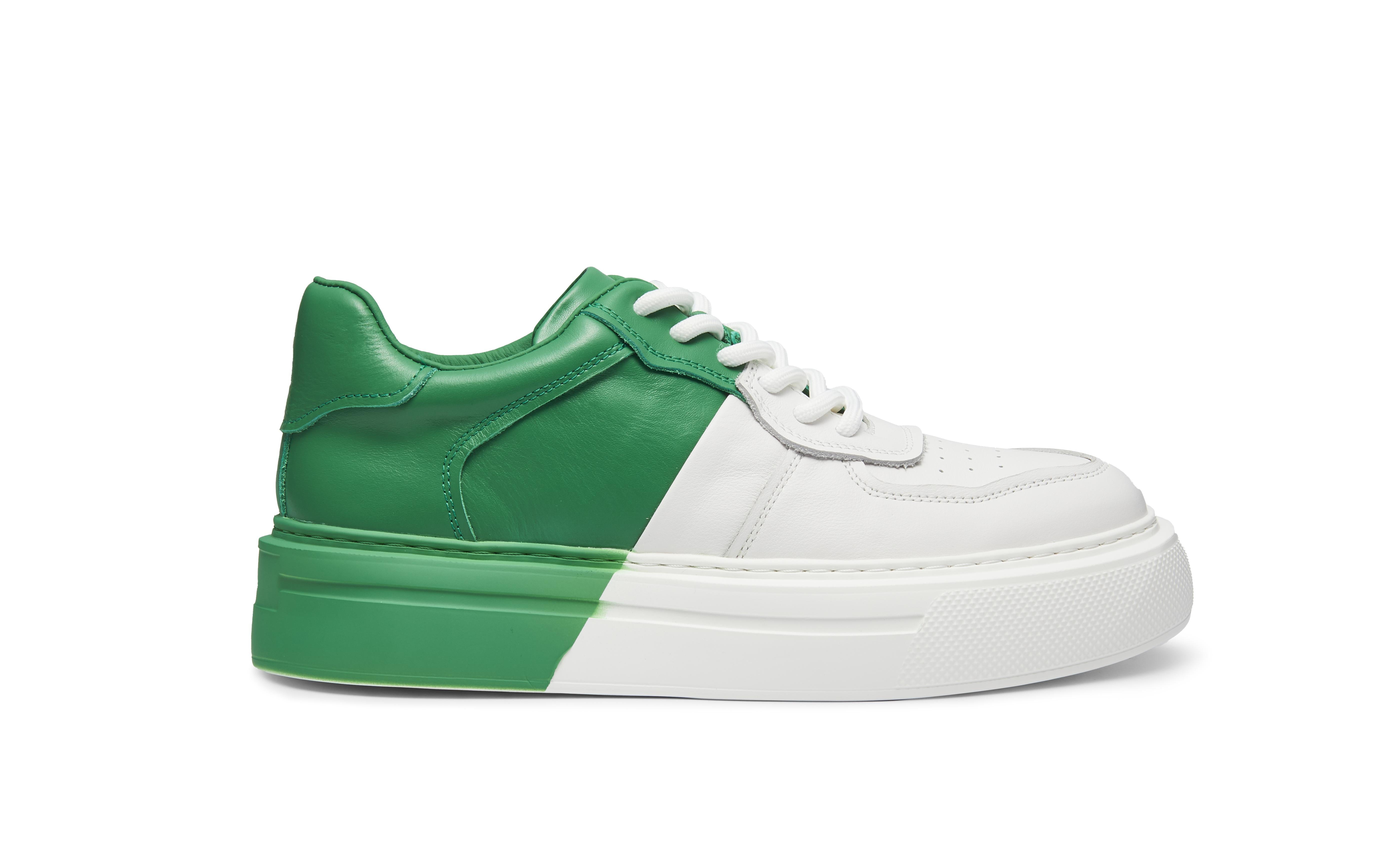 PROJET1826 | FERGIE Dual Colour Leather Sneaker Green