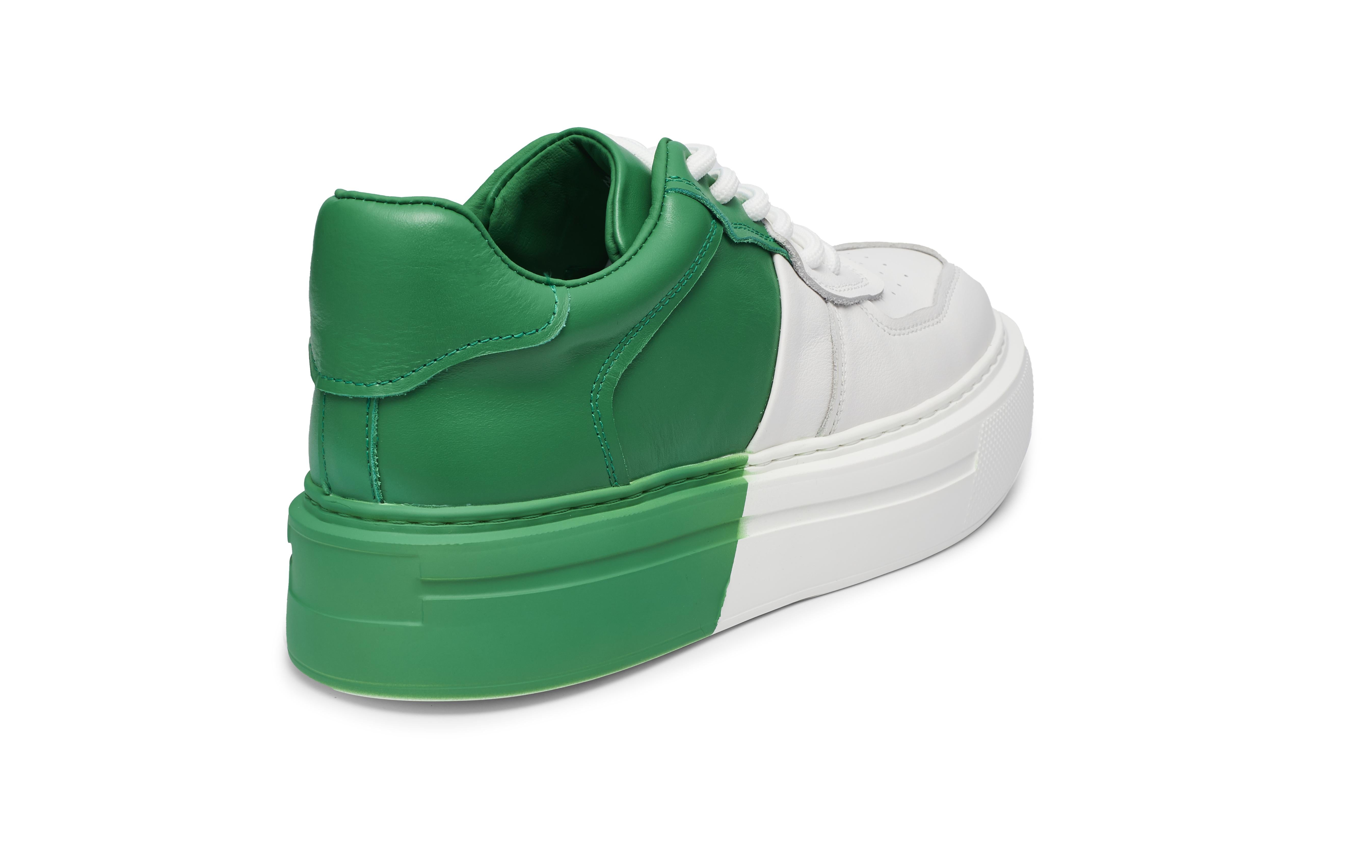 PROJET1826 | FERGIE Dual Colour Leather Sneaker Green