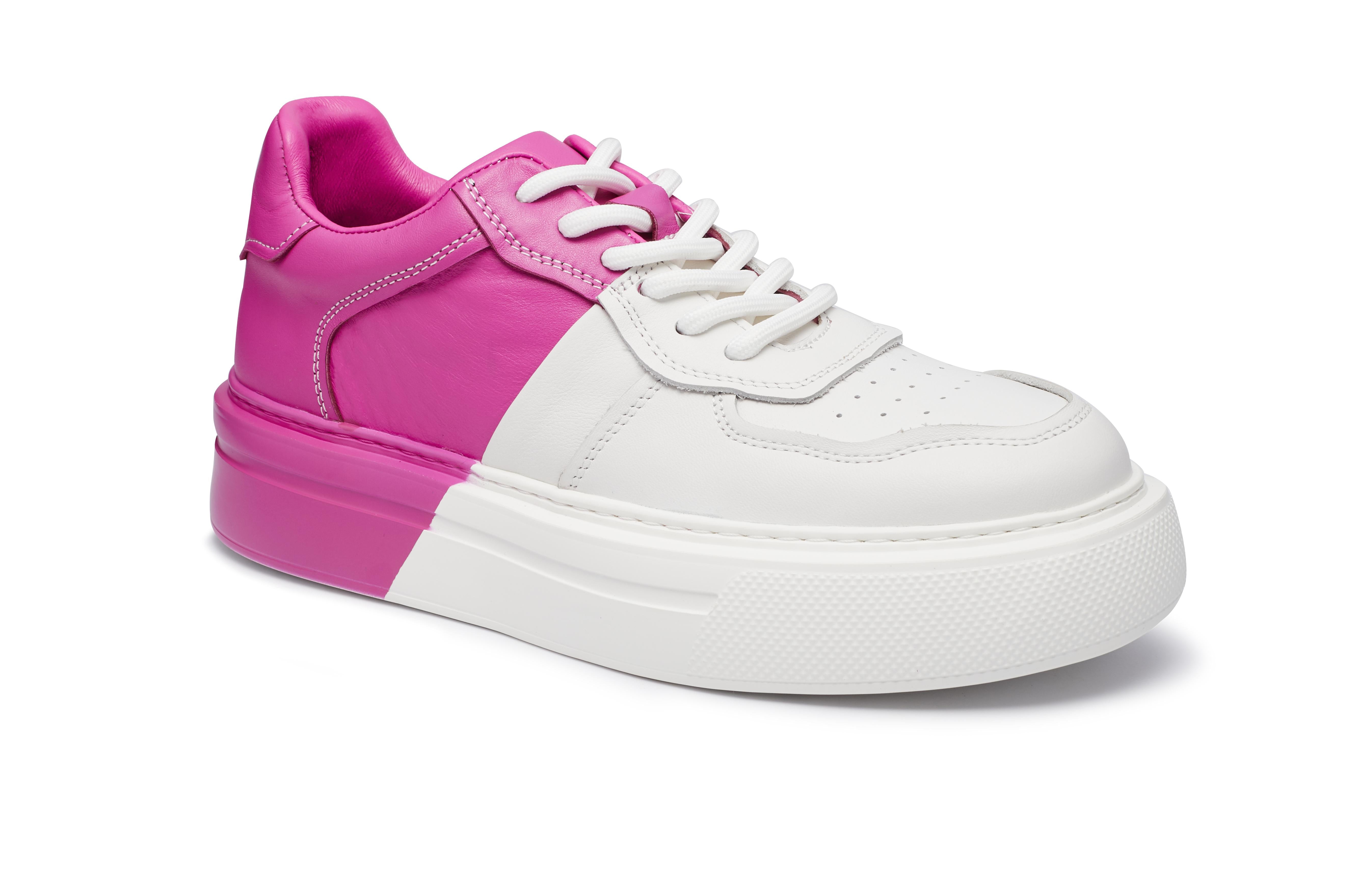 PROJET1826 | FERGIE Dual Colour Leather Sneaker Pink
