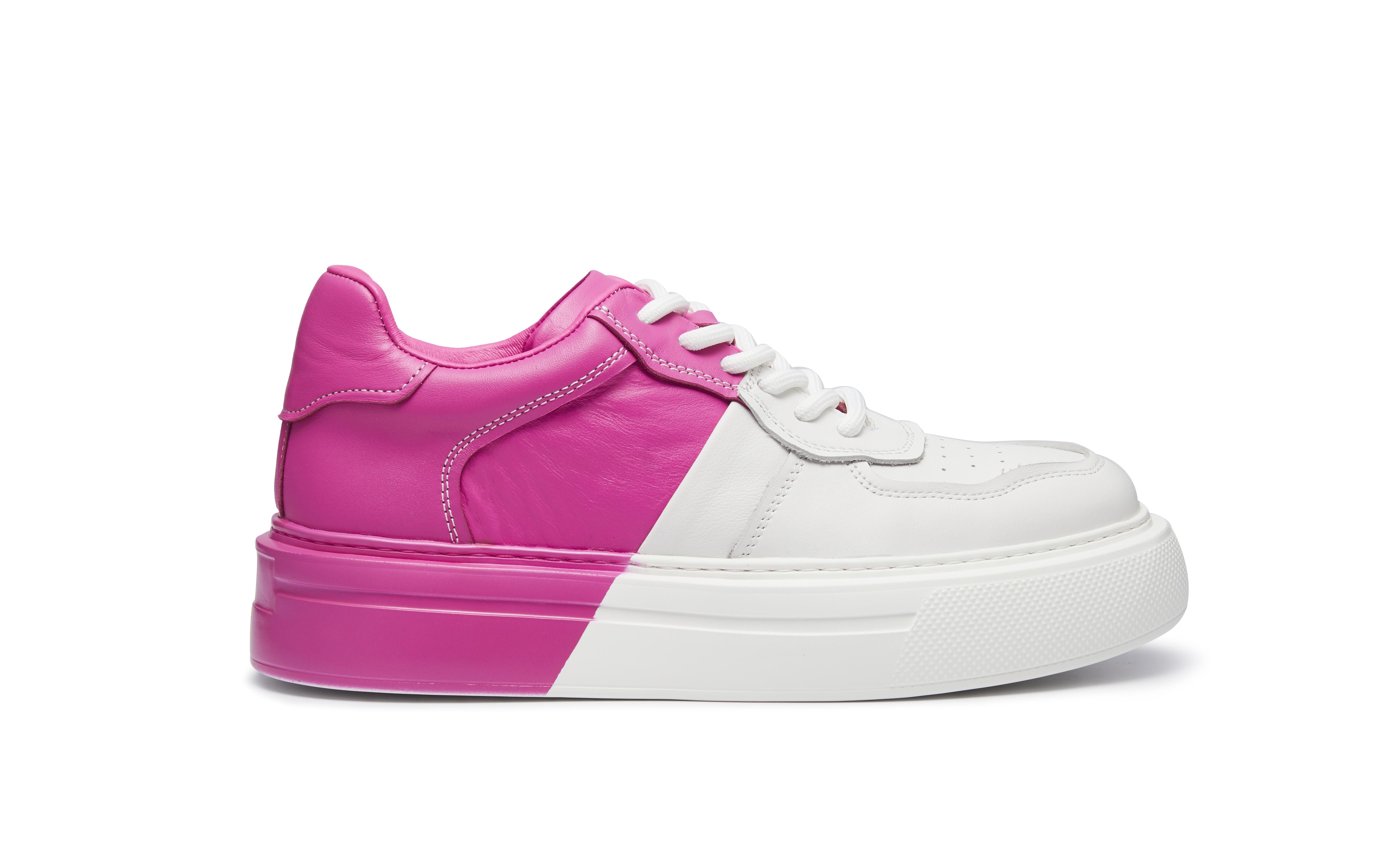 PROJET1826 | FERGIE Dual Colour Leather Sneaker Pink