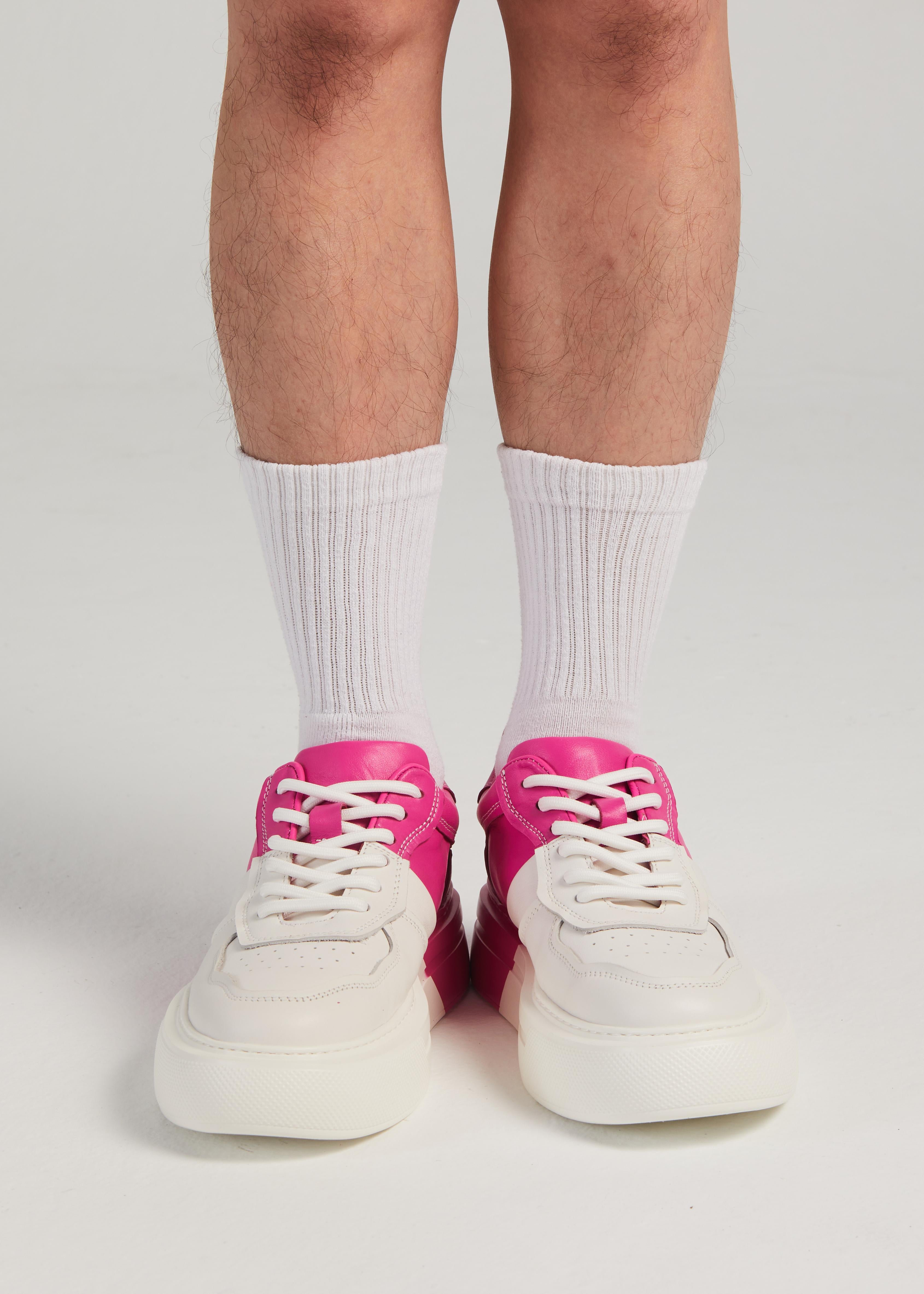 PROJET1826 | FERGIE Dual Colour Leather Sneaker Pink