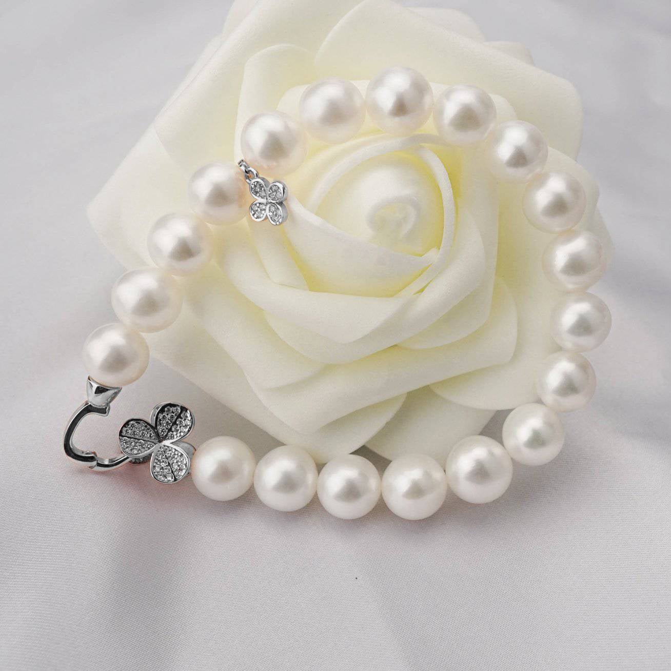 Elegant Freshwater Pearl Bracelet WB00013 | GARDENS - PEARLY LUSTRE