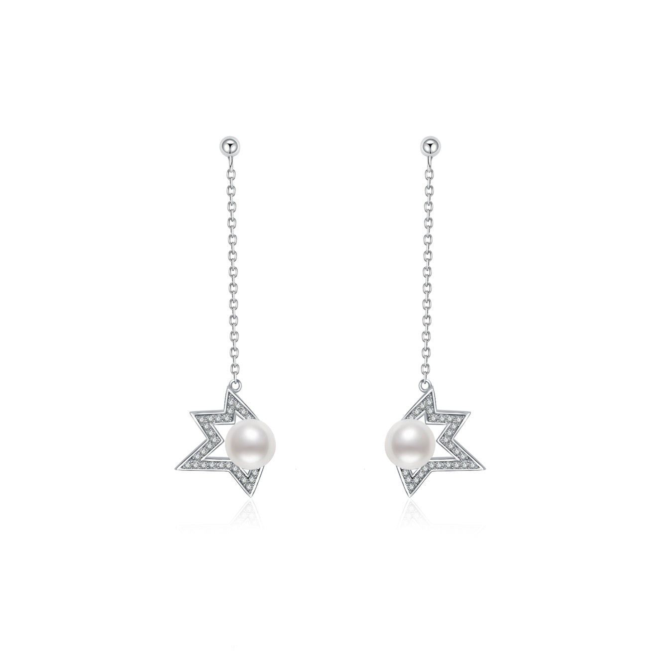 New Yorker Freshwater Pearl Earrings WE00023 - PEARLY LUSTRE