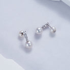 Elegant Freshwater Pearl Earrings WE00051 - PEARLY LUSTRE