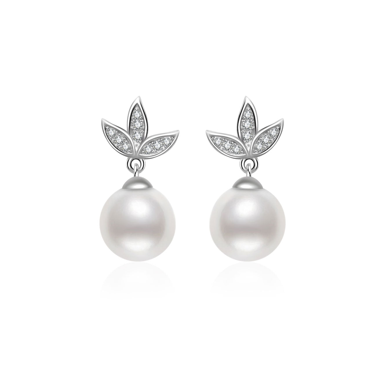 Elegant Freshwater Pearl Earrings WE00055 - PEARLY LUSTRE