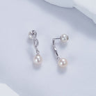 Elegant Freshwater Pearl Earrings WE00078 - PEARLY LUSTRE