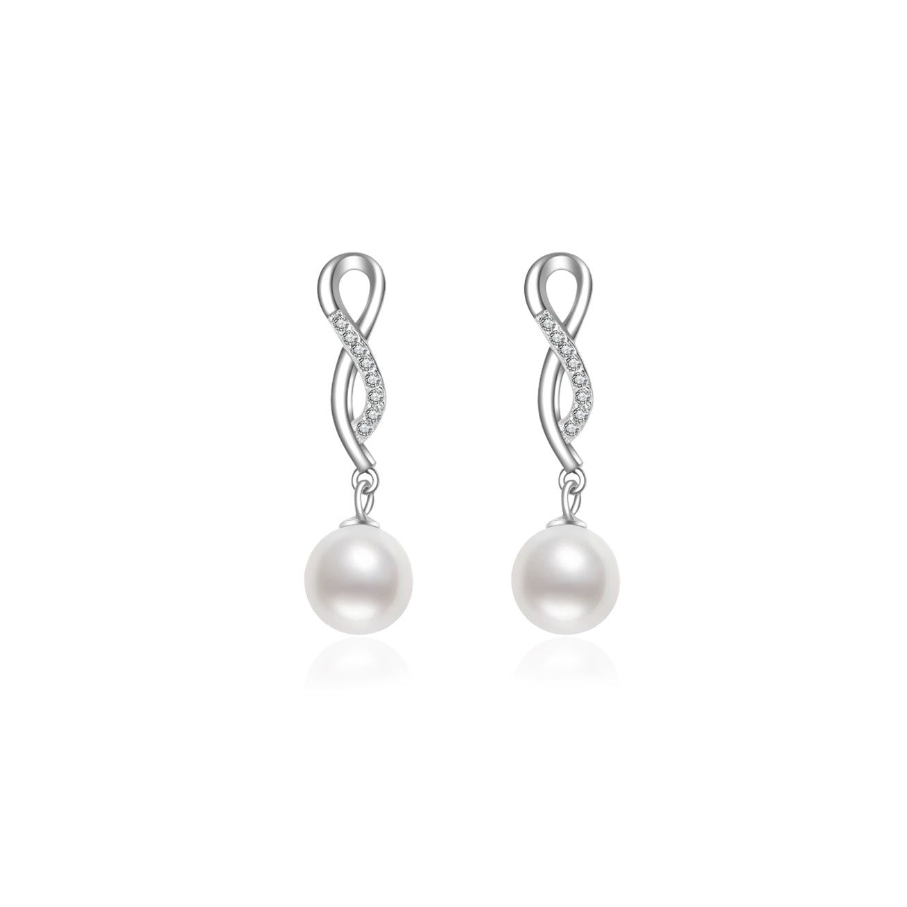 Elegant Freshwater Pearl Earrings WE00078 - PEARLY LUSTRE