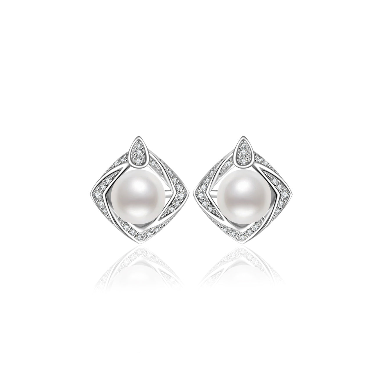 Elegant Freshwater Pearl Earrings WE00087 - PEARLY LUSTRE