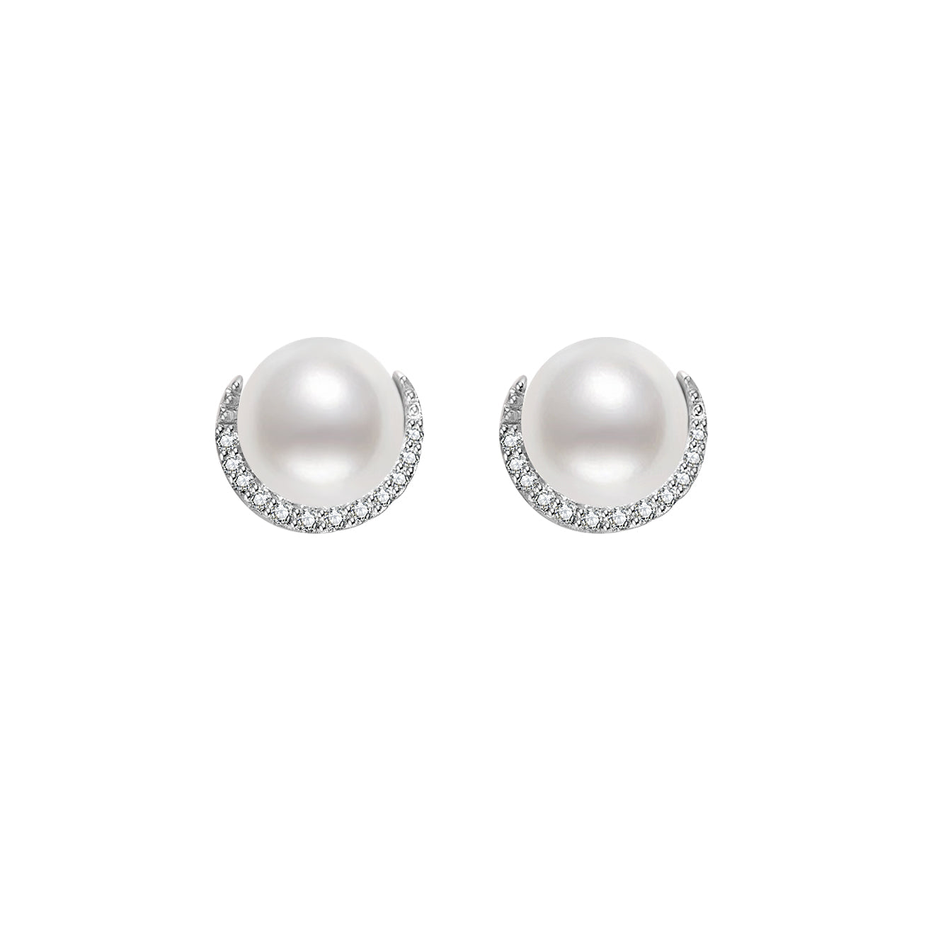 Elegant Freshwater Pearl Earrings WE00091 - PEARLY LUSTRE