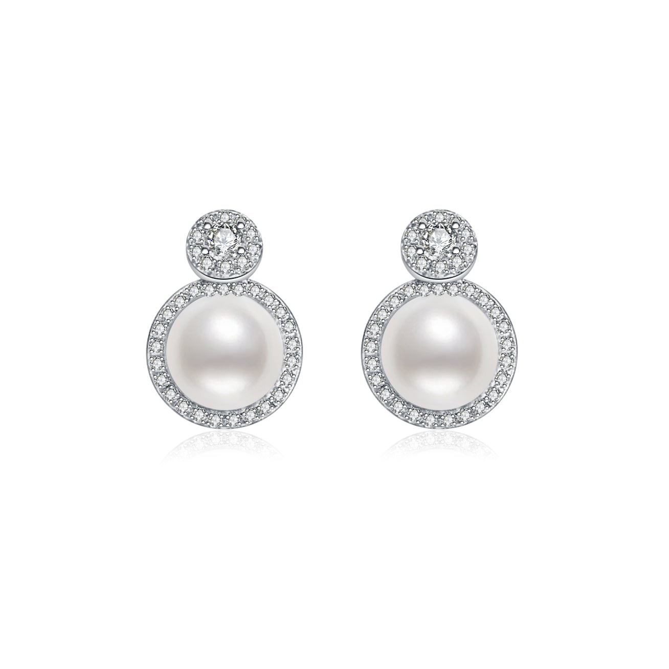 Elegant Freshwater Pearl Earrings WE00093 - PEARLY LUSTRE