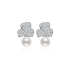 Elegant Freshwater Pearl Earrings WE00129 | GARDENS - PEARLY LUSTRE