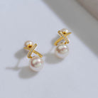 New Yorker Freshwater Pearl Earrings WE00135 - PEARLY LUSTRE