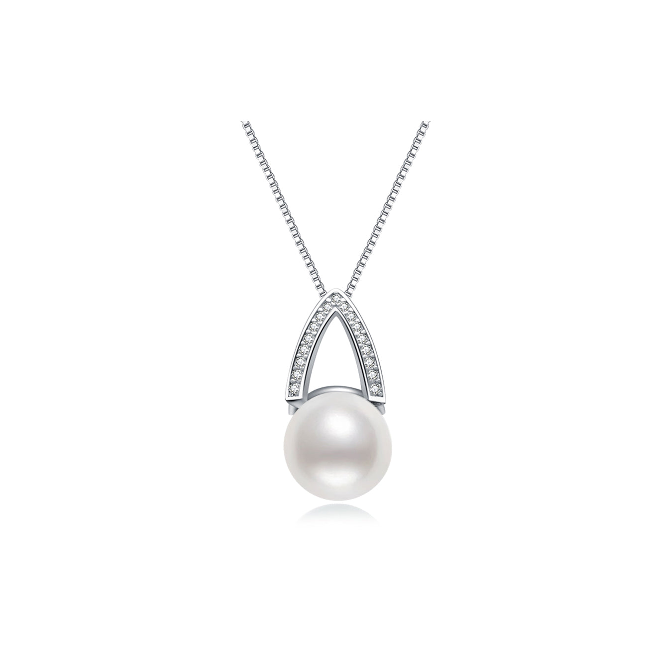 Elegant Freshwater Pearl Necklace WN00009 - PEARLY LUSTRE