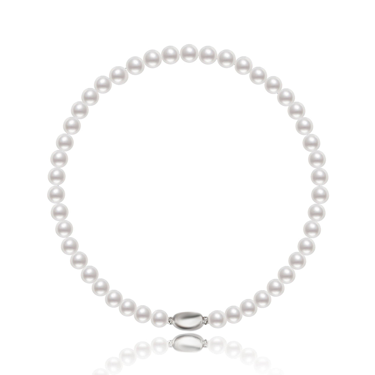 Top Grade White Freshwater Pearl Necklace WN00043 - PEARLY LUSTRE