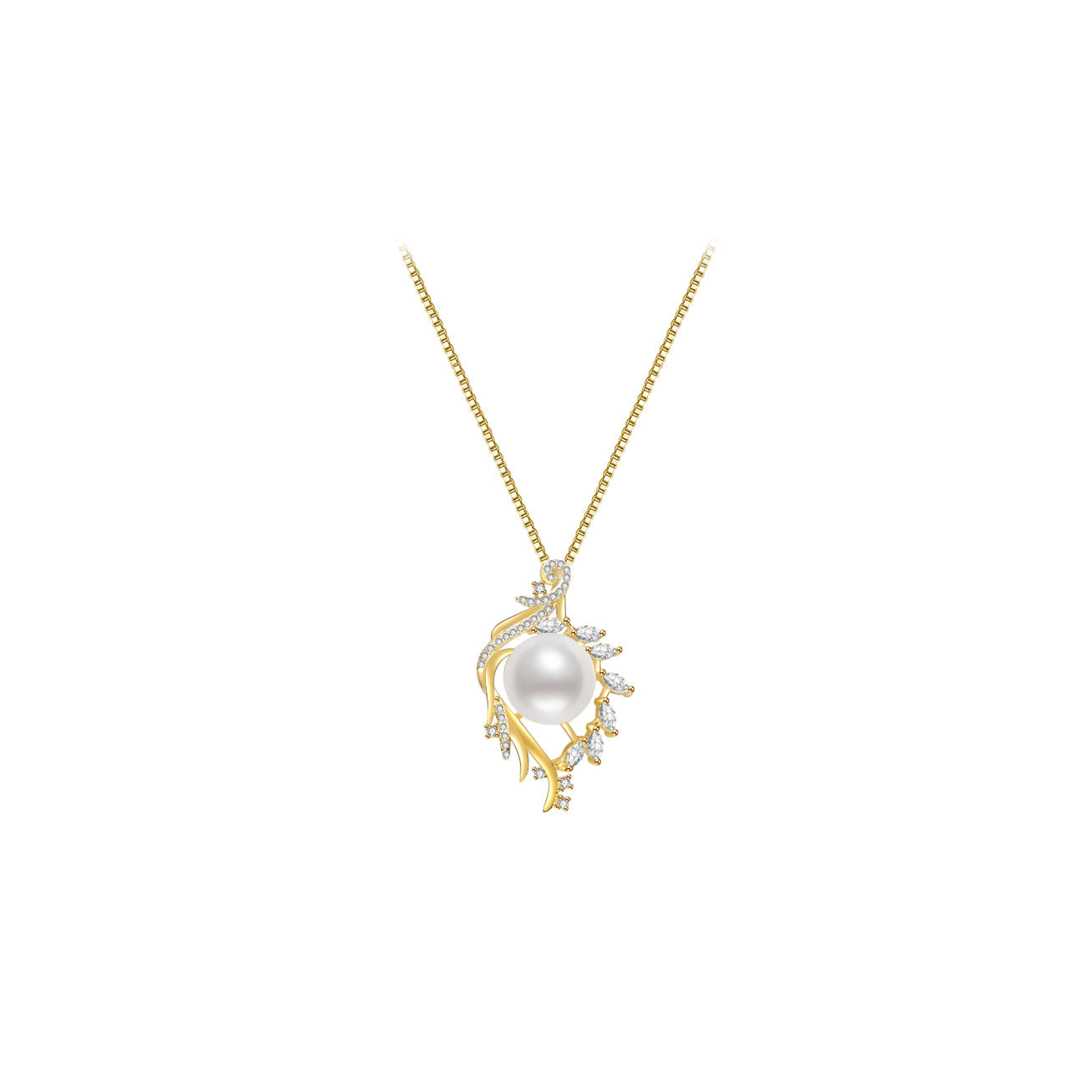 Elegant Freshwater Pearl Necklace WN00092 - PEARLY LUSTRE