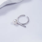 New Yorker Freshwater Pearl Ring WR00048 - PEARLY LUSTRE