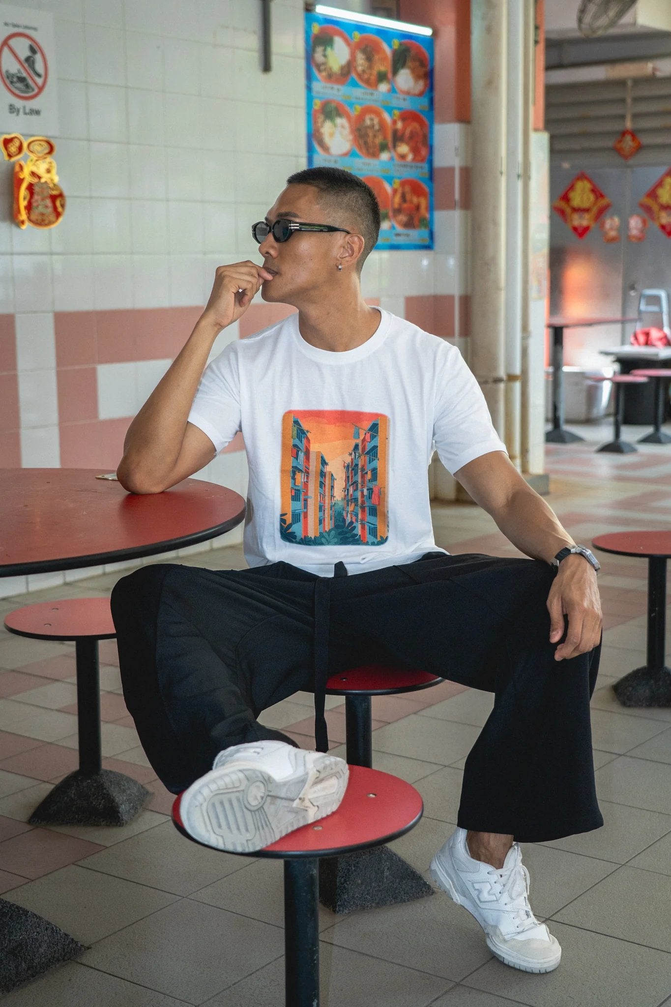 PHOTO PHACTORY | Little Red Dot T-Shirt | HDB Poles Tee