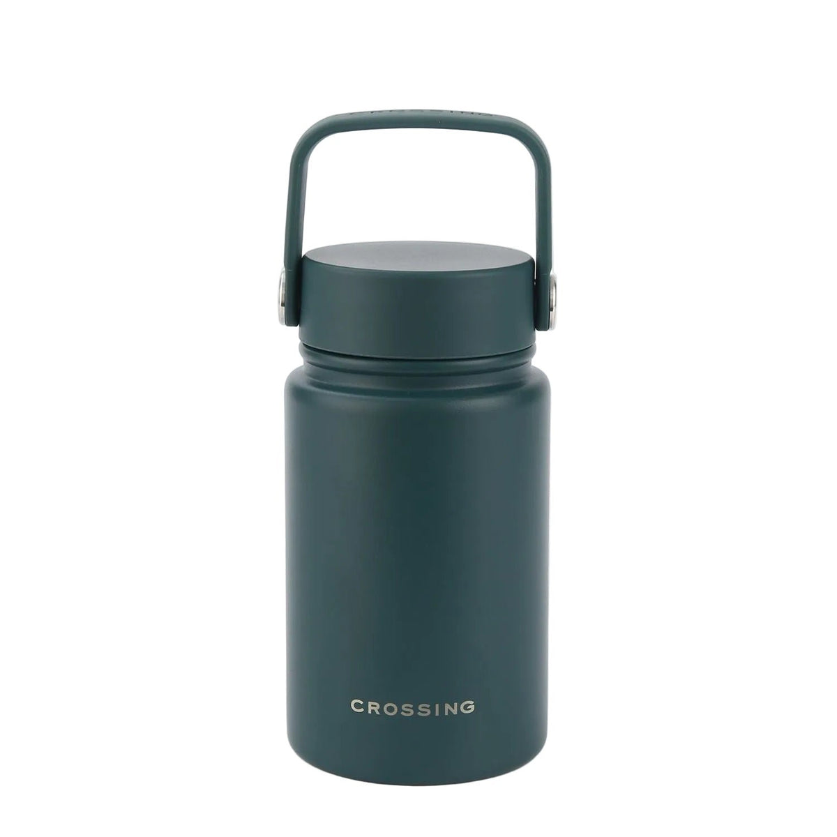 CROSSING | 400ml Urban Ceramic S/S Insulated Flat Cap Bottle With Handle