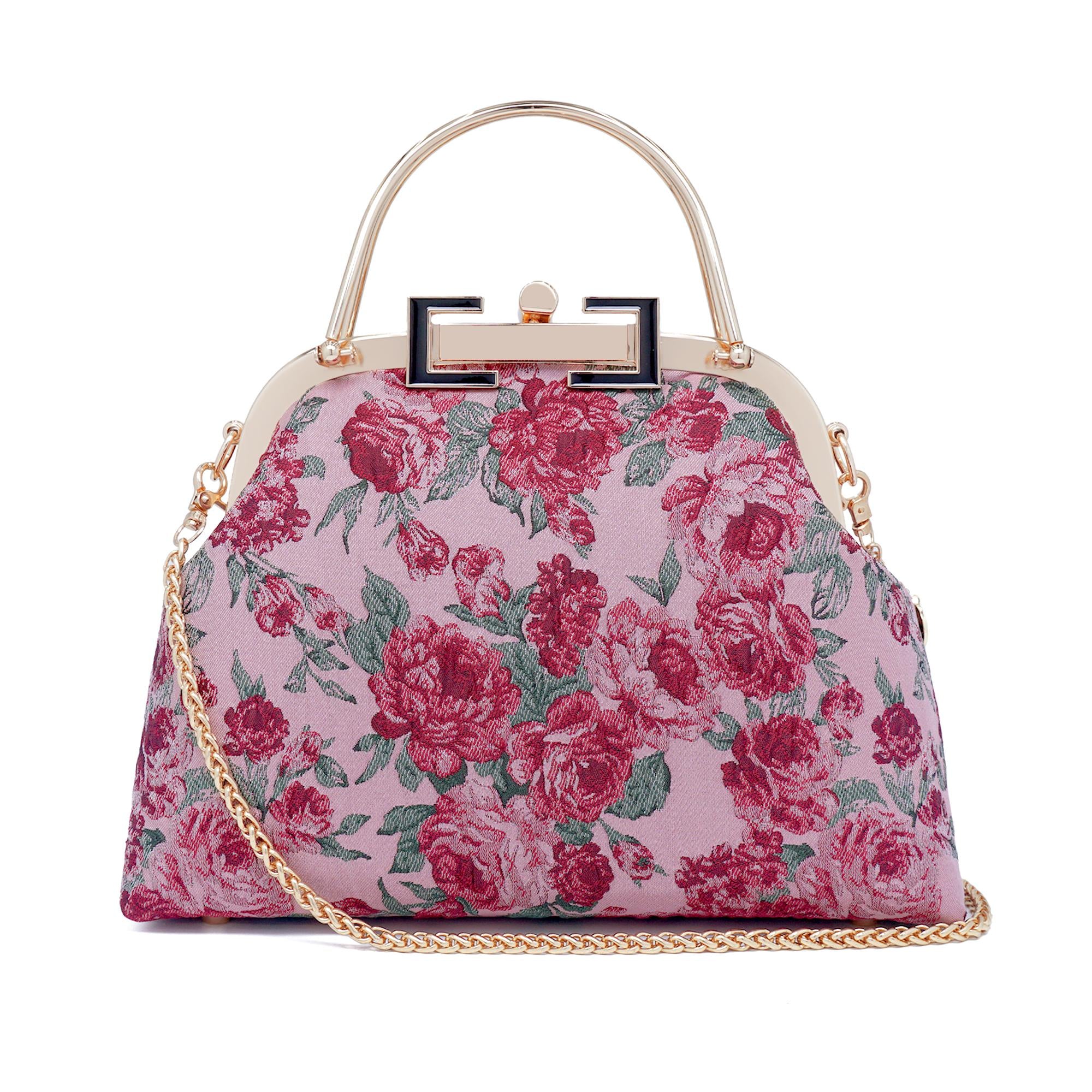 COCOONESE | Clasp Crossbody Bag - Rose of Versailles