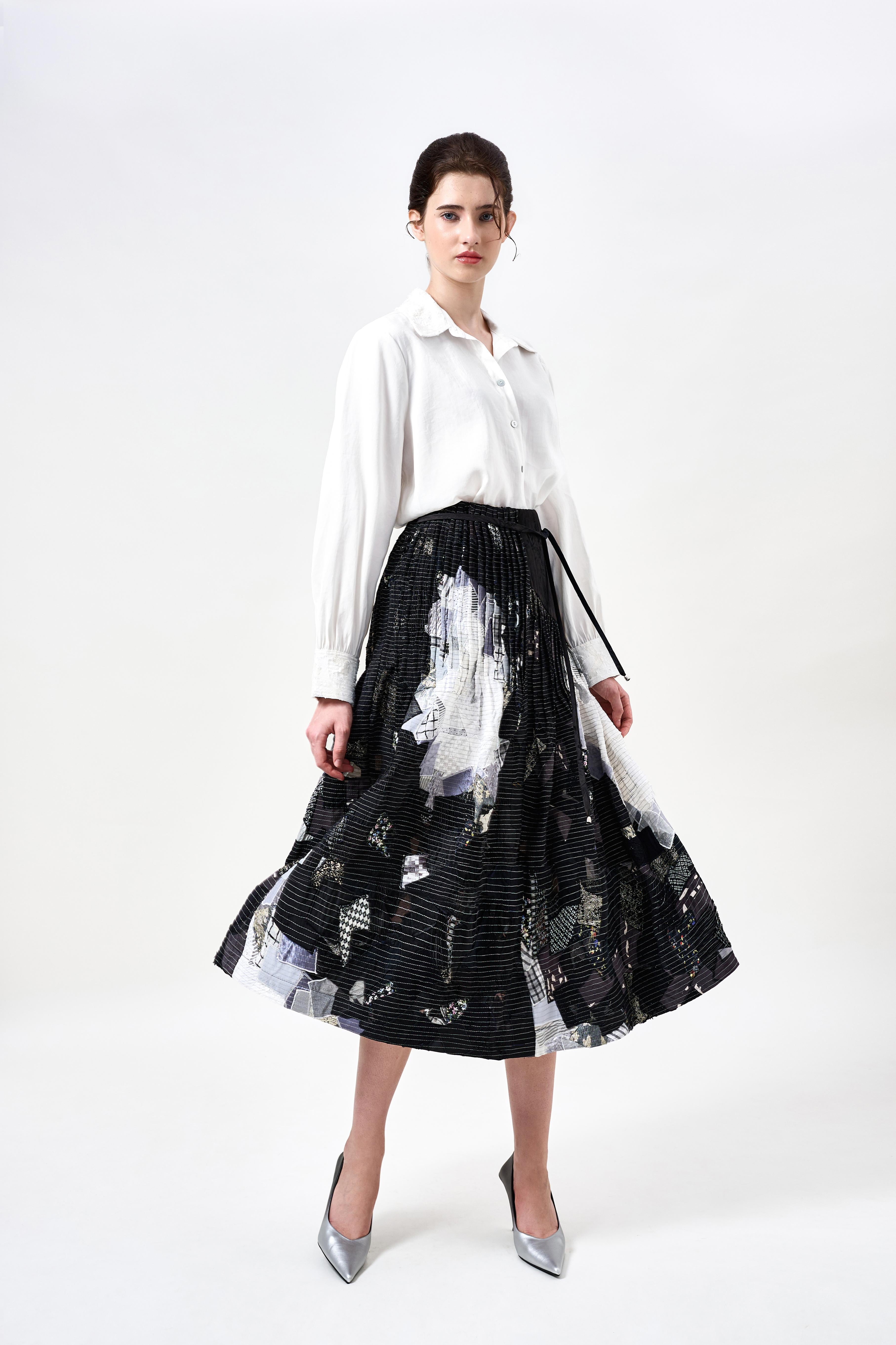 KHAAR | March Flower Midi Skirt